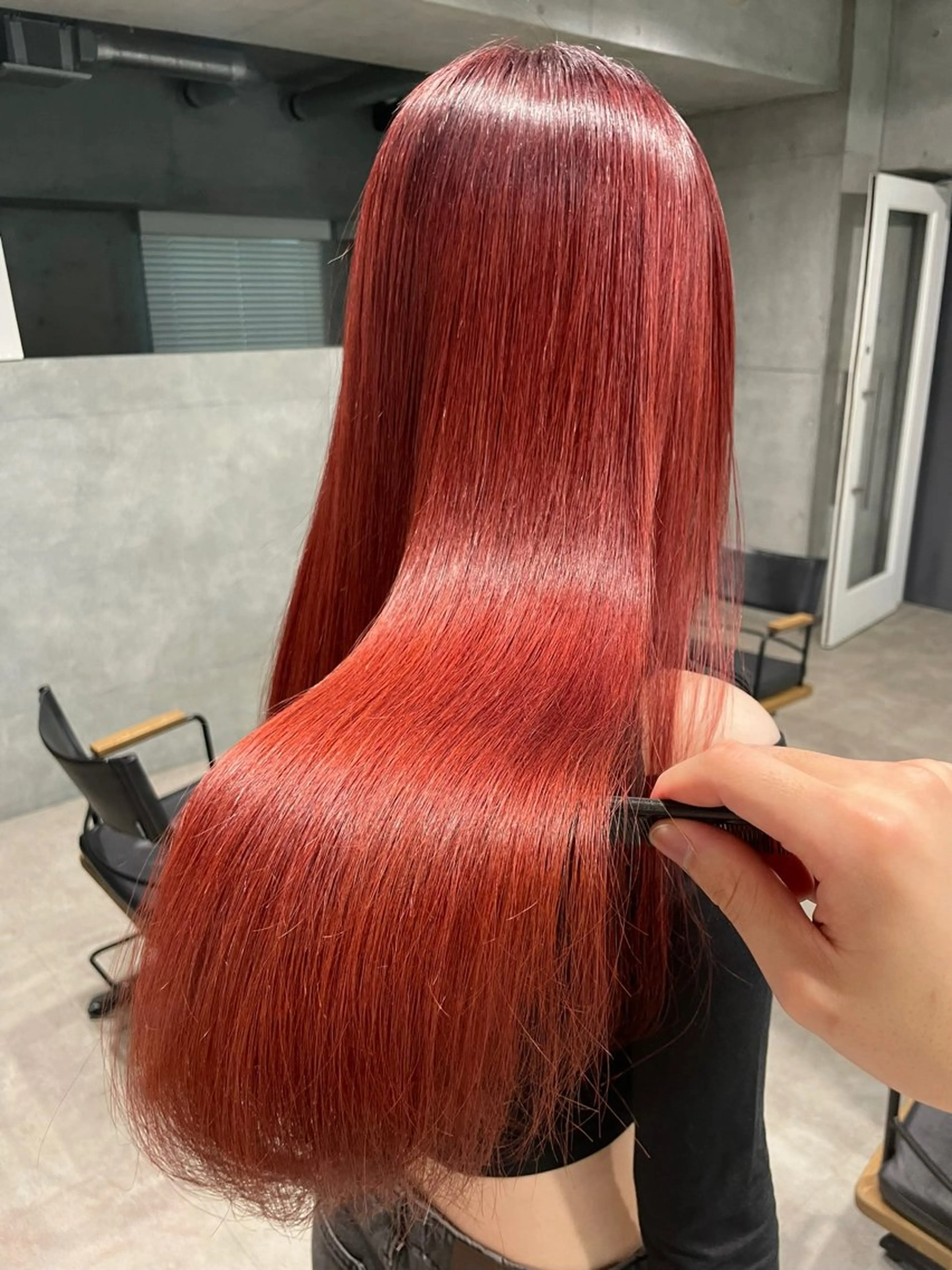 ロング カラー 韓国レイヤー/透明感 /髪質改善/アジキのヘアスタイル