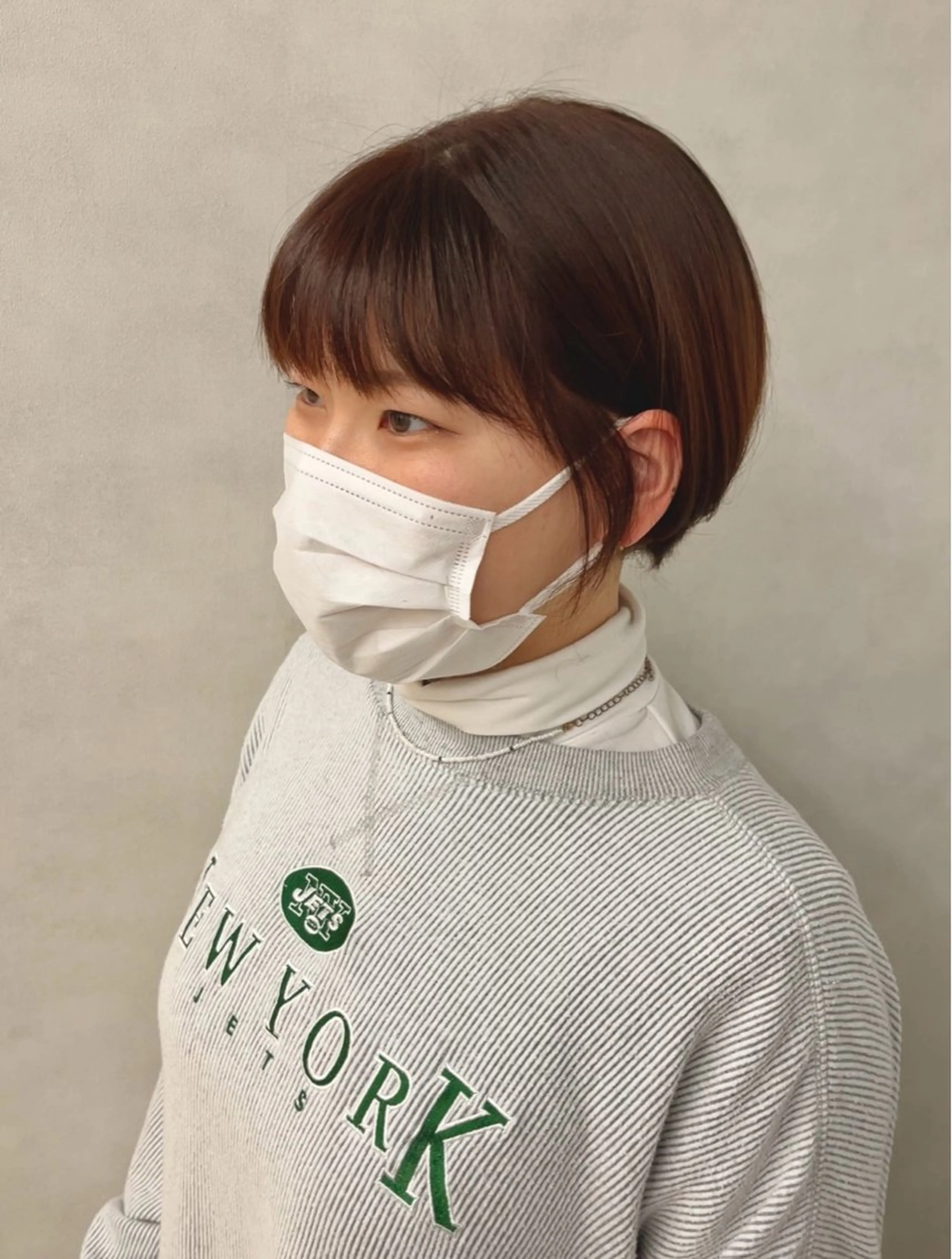 ショート カラー ブラウンカラー オレンジ オレンジブラウン ショートヘア FERIA あべの yumeho🍭のヘアスタイル