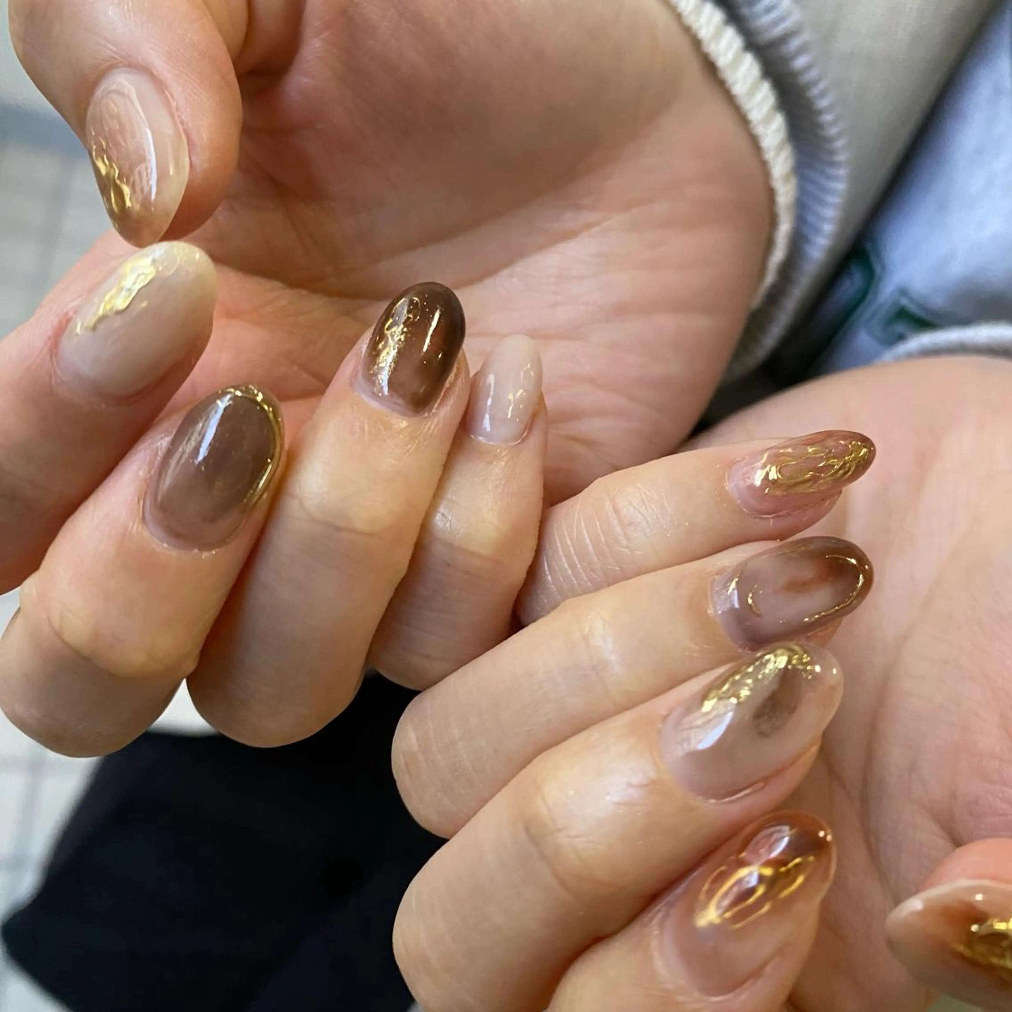 カラー ネイル scre as Etelのネイルデザイン