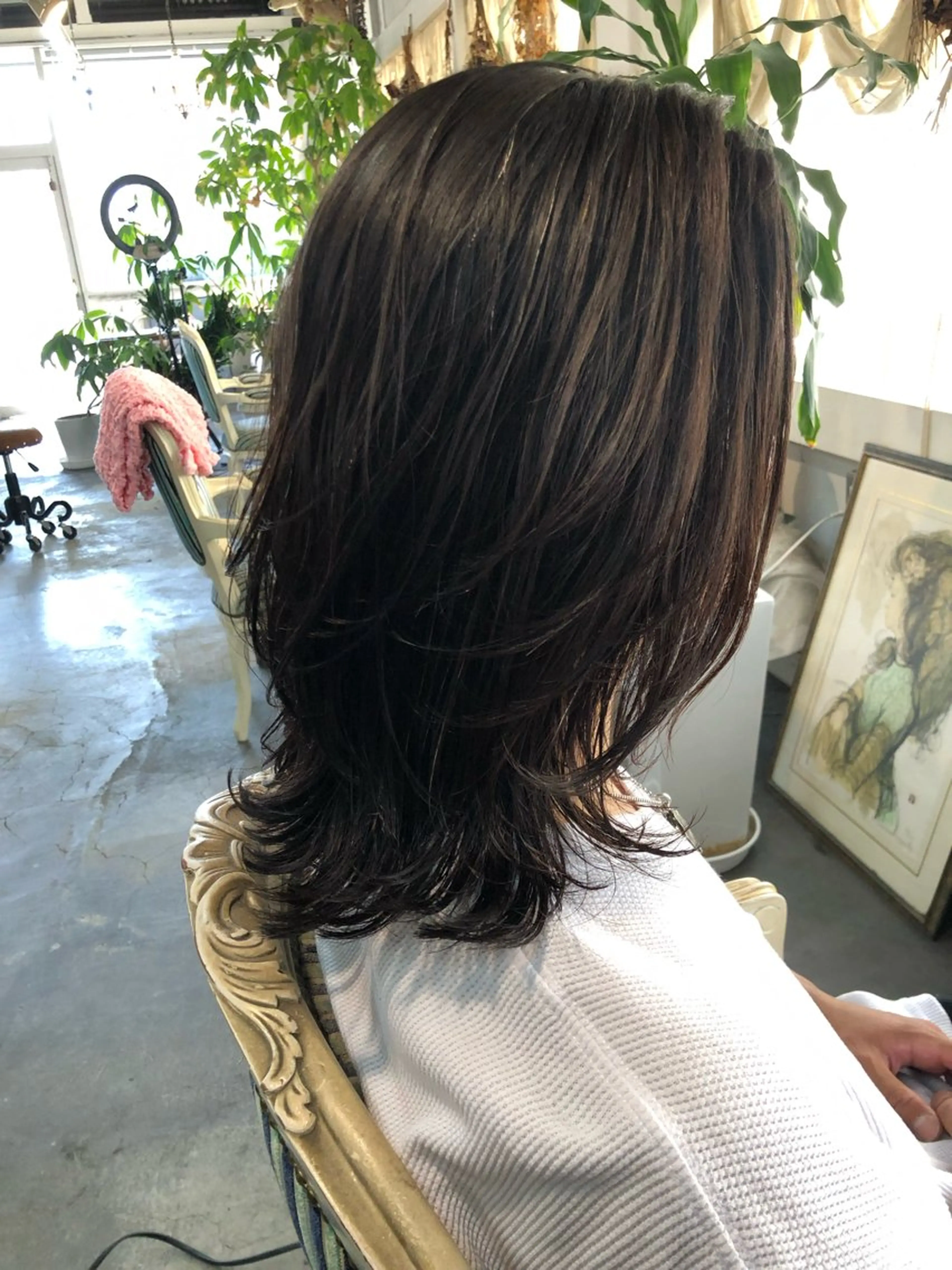 ミディアム パーマ パーマ Mariana雛/ 西大分/ハイライトのヘアスタイル