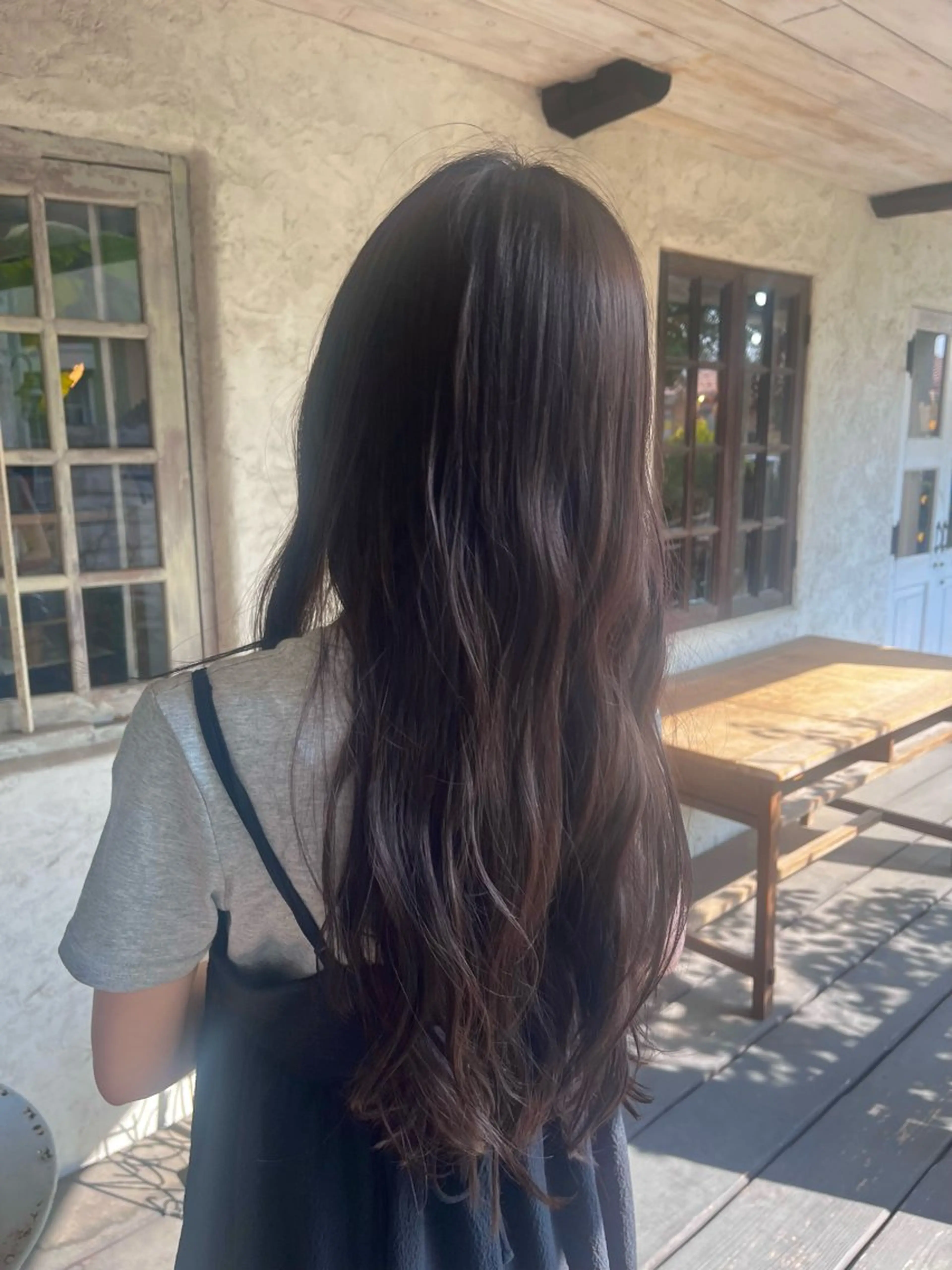 ロング カラー ヘアカラー てづか りおのヘアスタイル