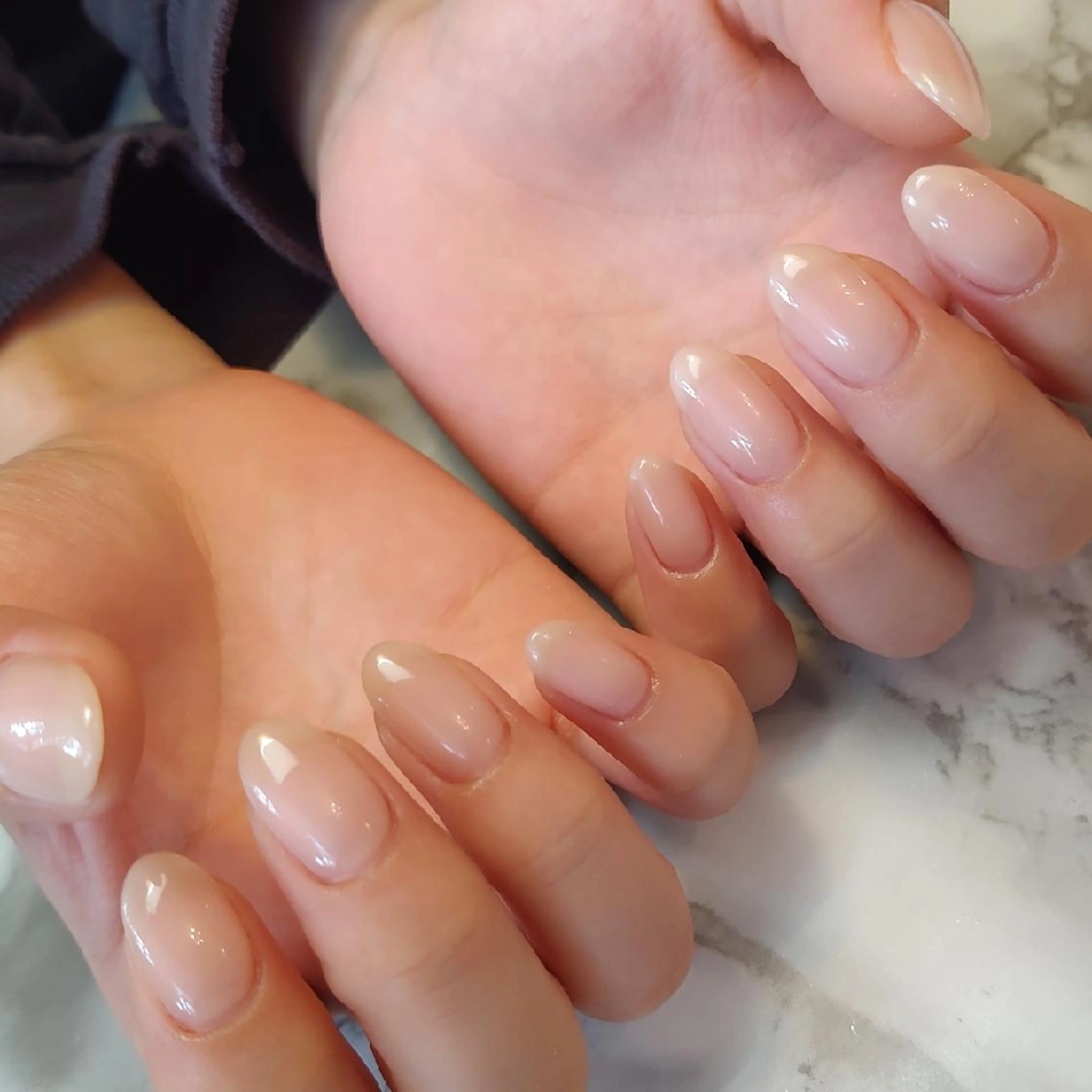 ネイル ワンカラーネイル ジェヌインネイル 河内のネイルデザイン