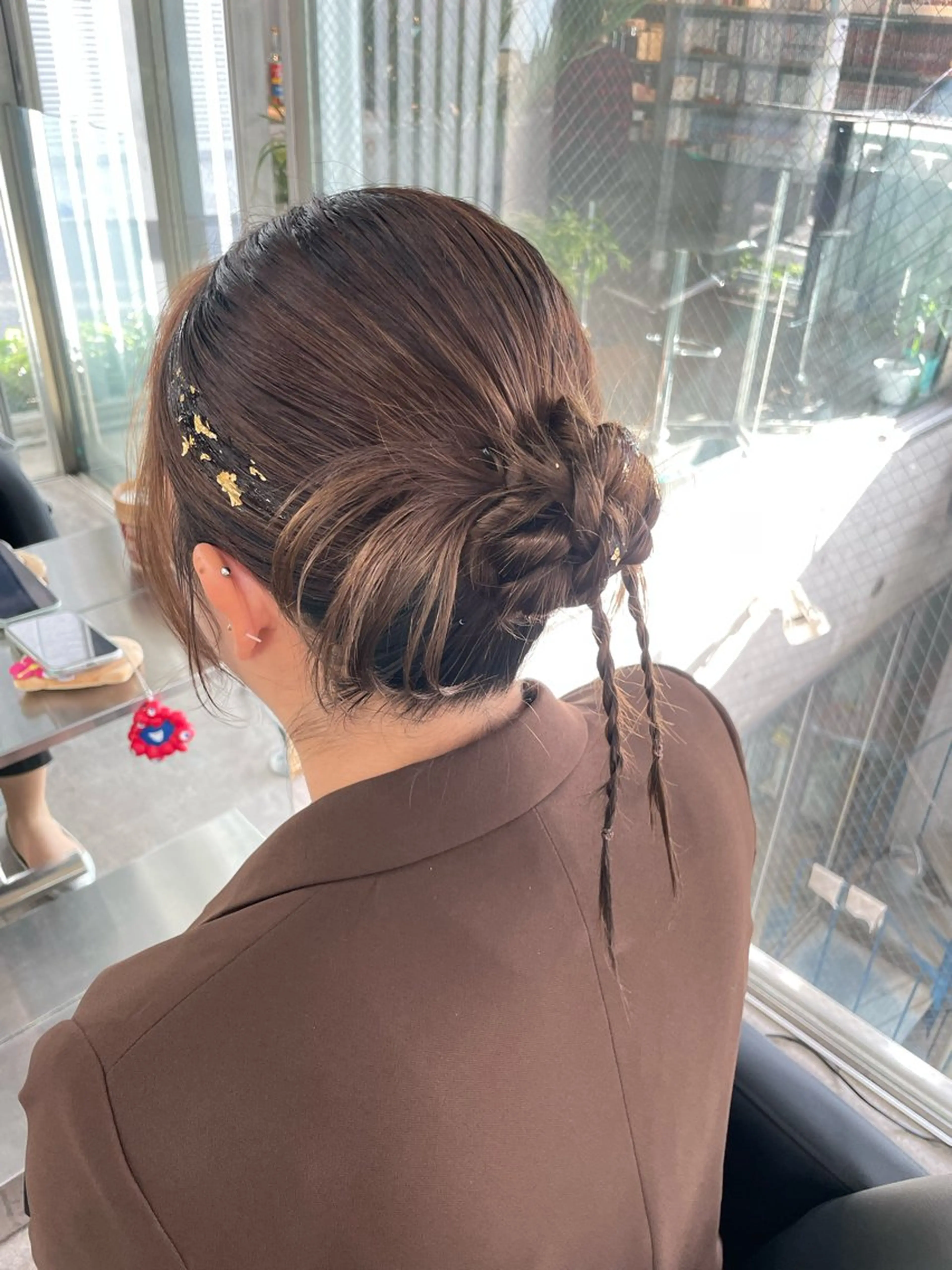 ヘアアレンジ ヘアセット 速水 ゆきののヘアスタイル