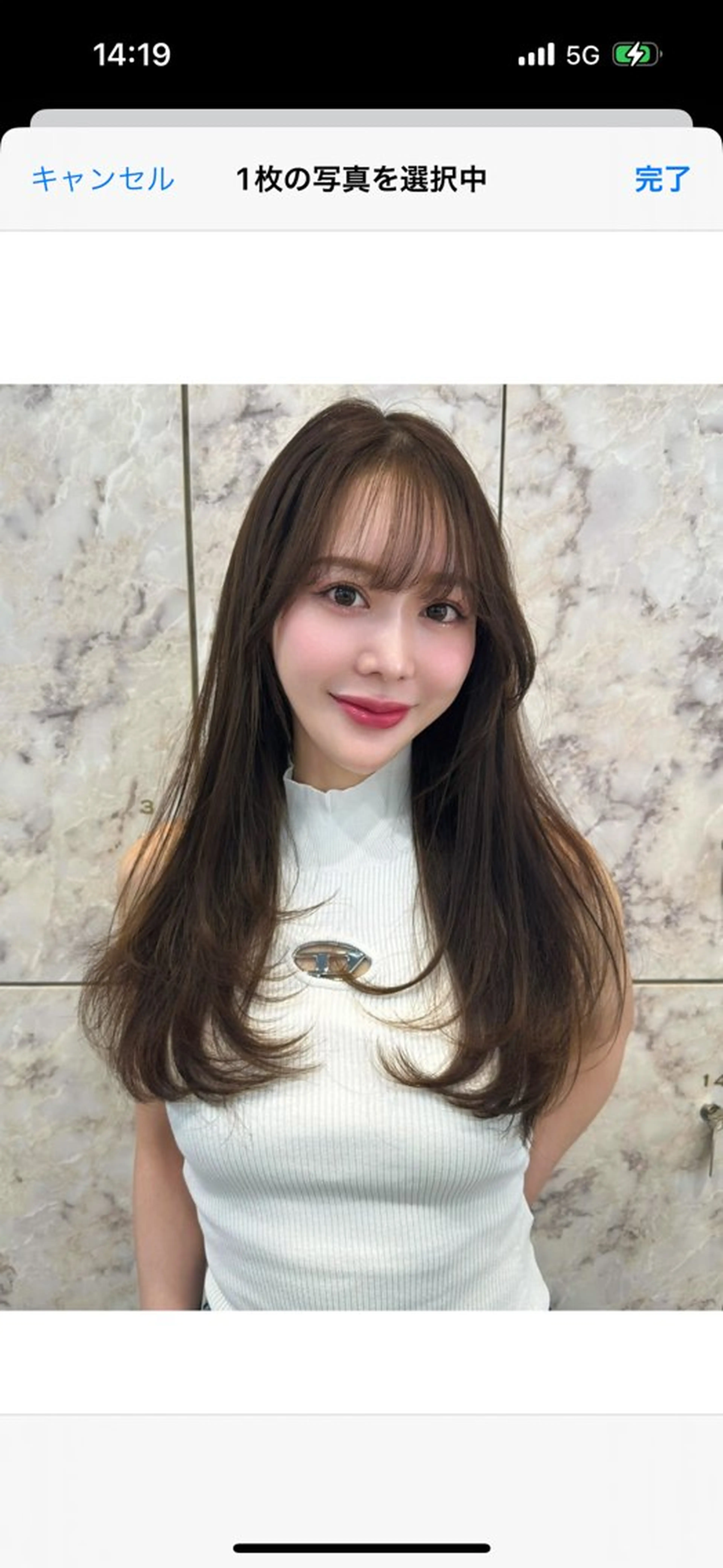 セミロング カラー レイヤーカット カット ヘアカラー トリートメント 新宿/韓国風レイヤー 髪質改善/渋谷直樹のヘアスタイル