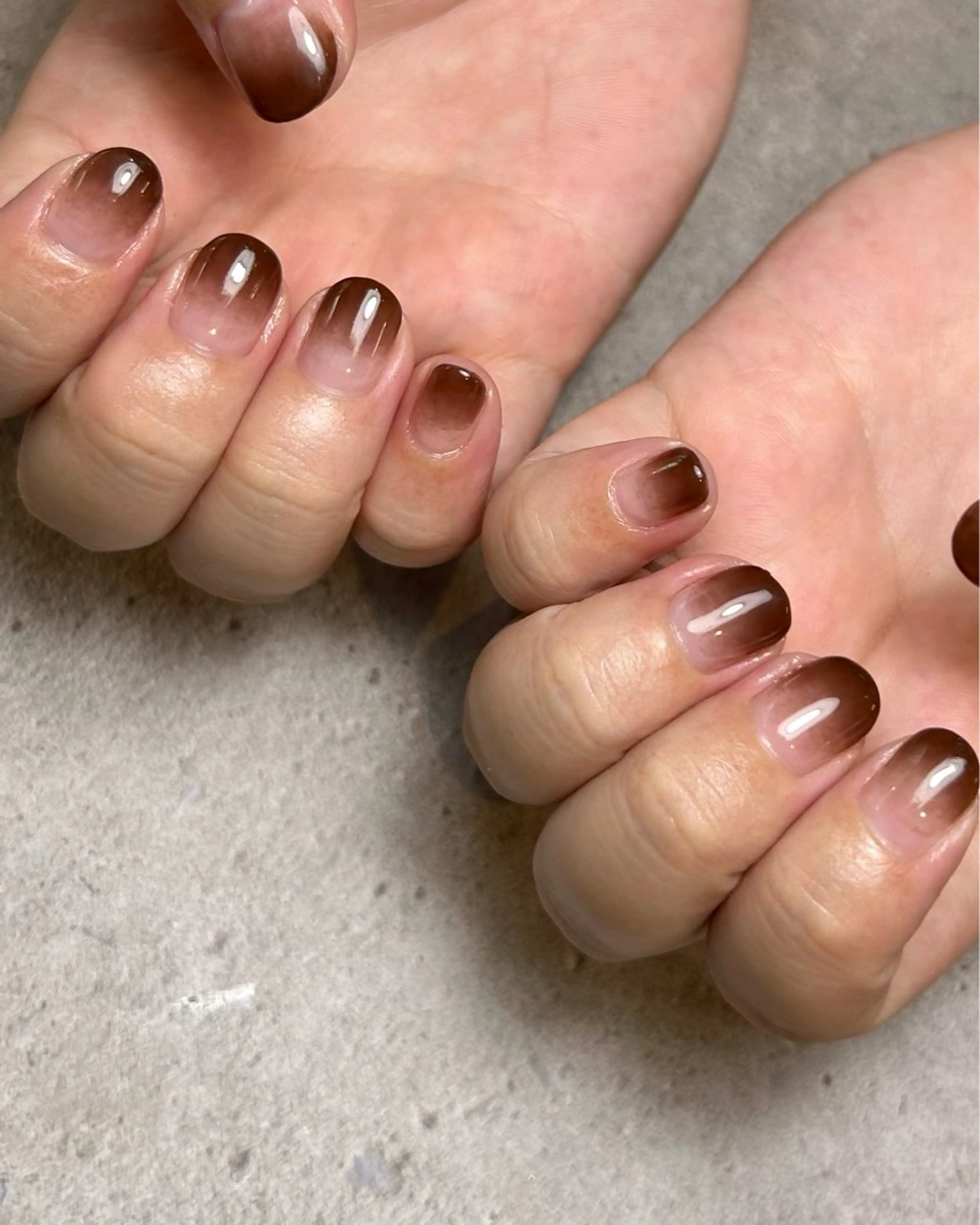 ネイル グラデーション シンプルネイル ハンドネイル Reflection marikoのネイルデザイン