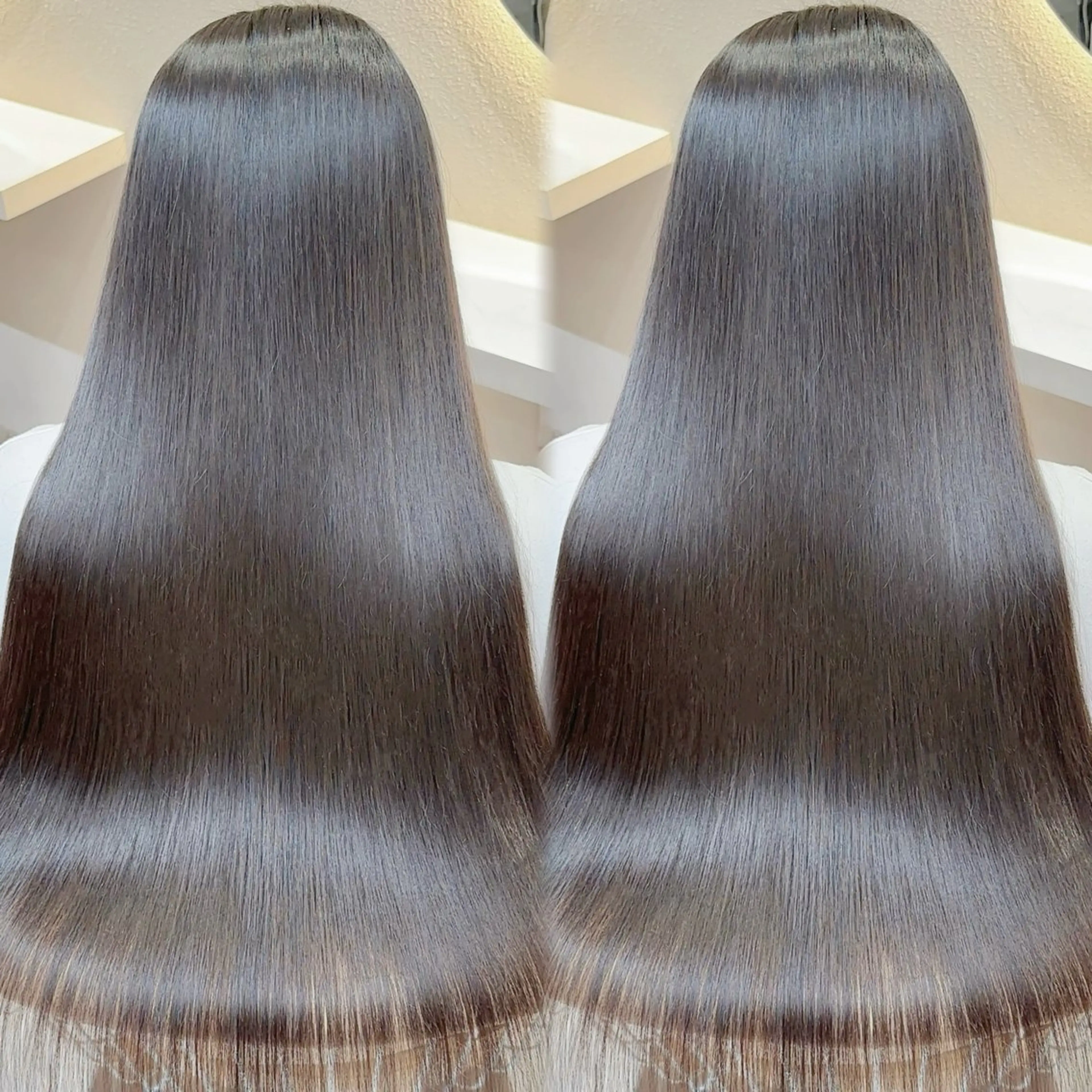 ロング カラー カット ヘアカラー 縮毛矯正 レイヤー❣️縮毛矯正 川村利幸のヘアスタイル