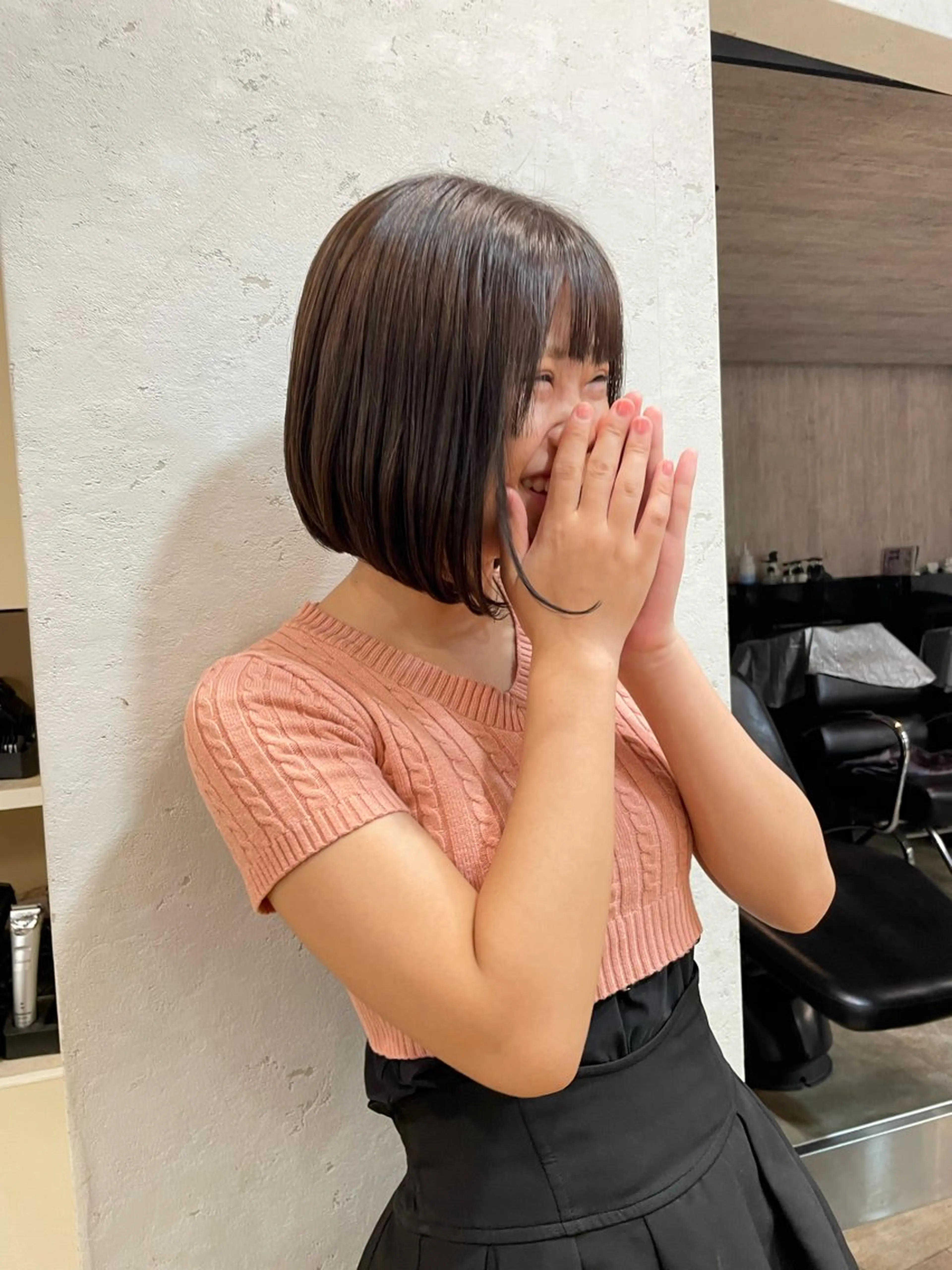 ショート カラー ブラウンカラー ナチュラルブラウン 髪質改善/Bloss om🌷高橋沙衣のヘアスタイル