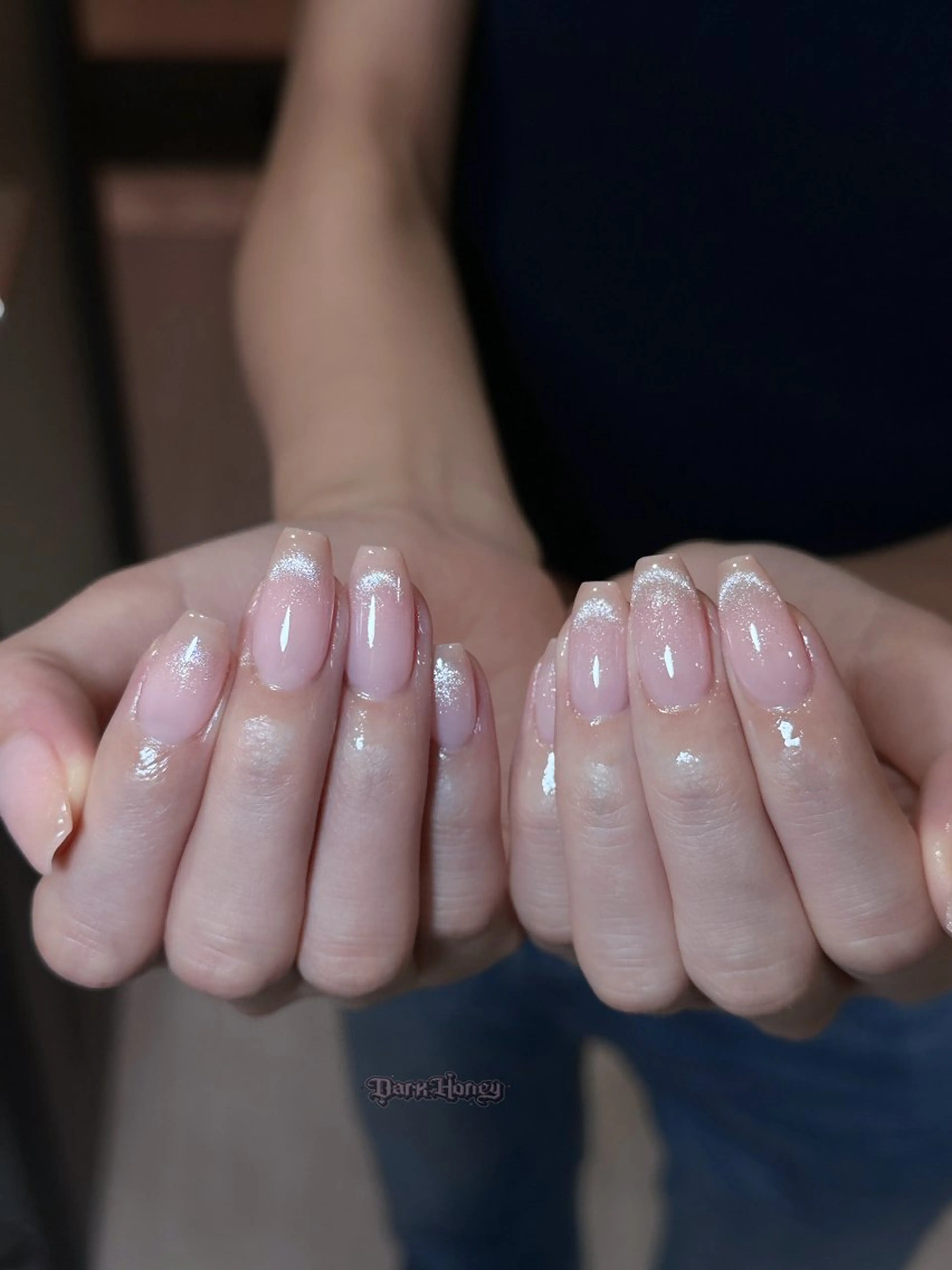 ネイル フレンチネイル マグネットネイル ハンドネイル ハンドケア DarkHoney 池袋店のネイルデザイン