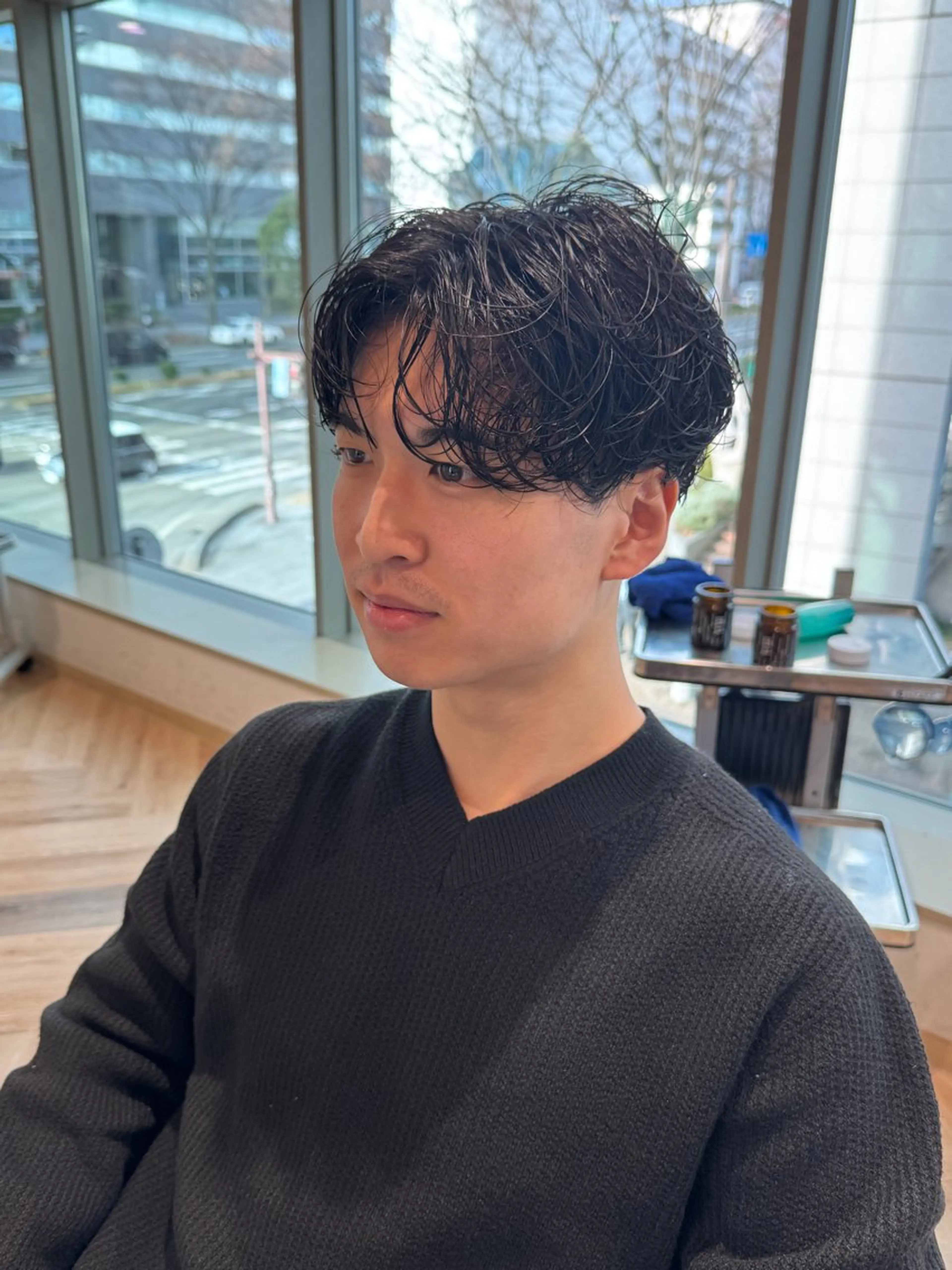 ショート メンズ メンズ特化/ センターパート/八谷のヘアスタイル