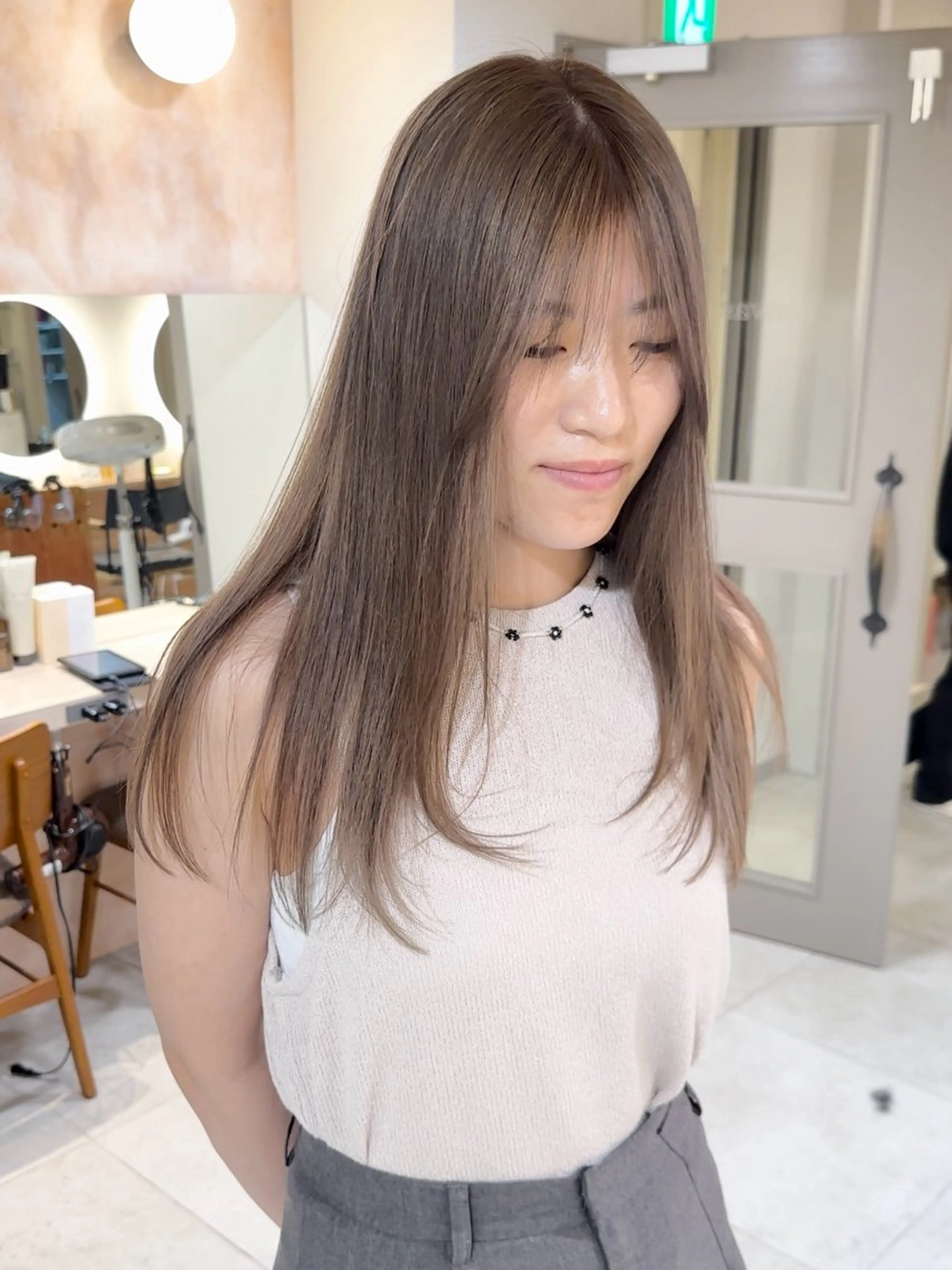 カラー ベージュカラー ブリーチ ミルクティーベージュ 🌞塙 湧貴🌞のヘアスタイル