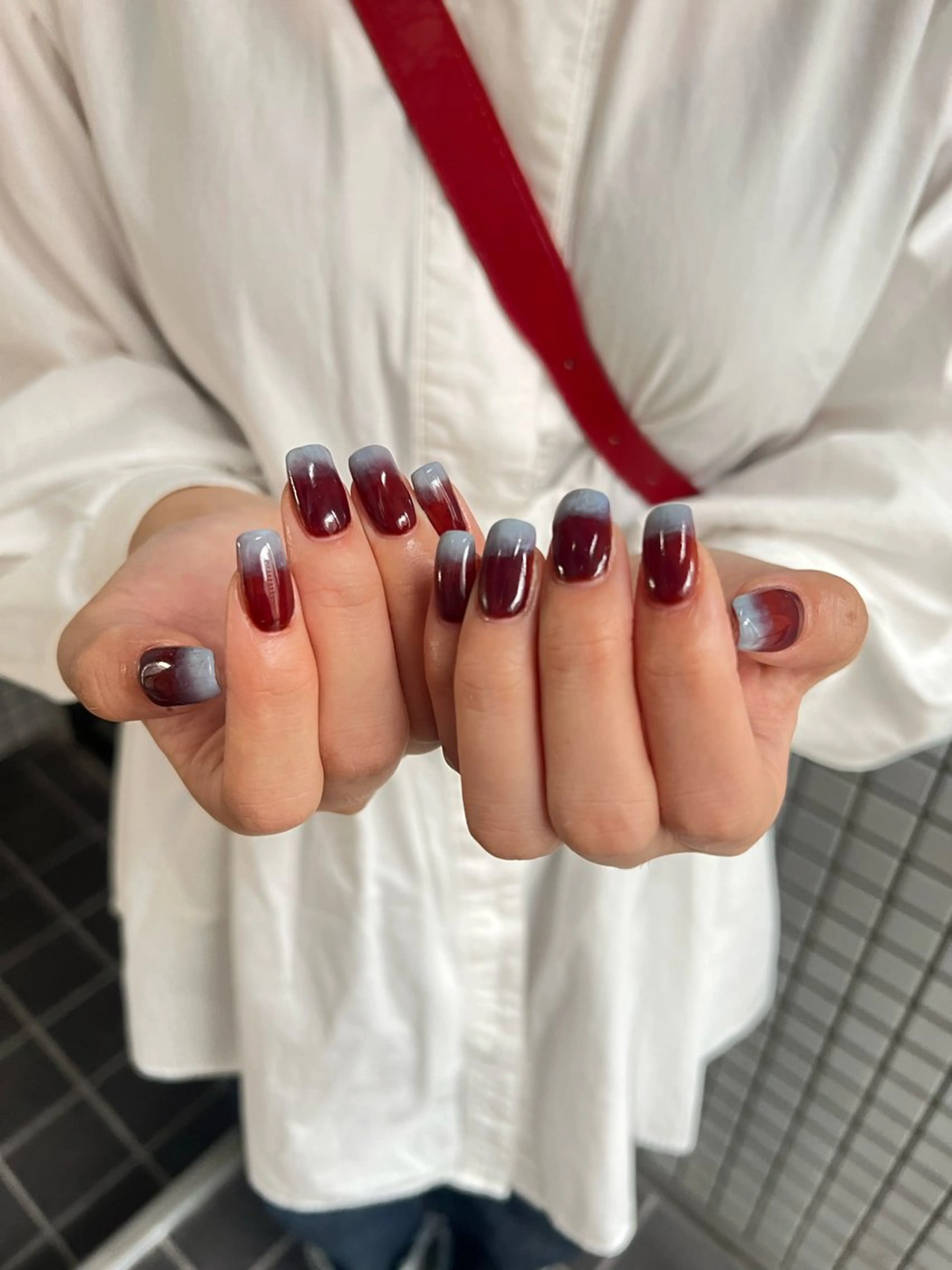 ネイル ハンドネイル Hata nail 🎀個性派ニュアンスのネイルデザイン