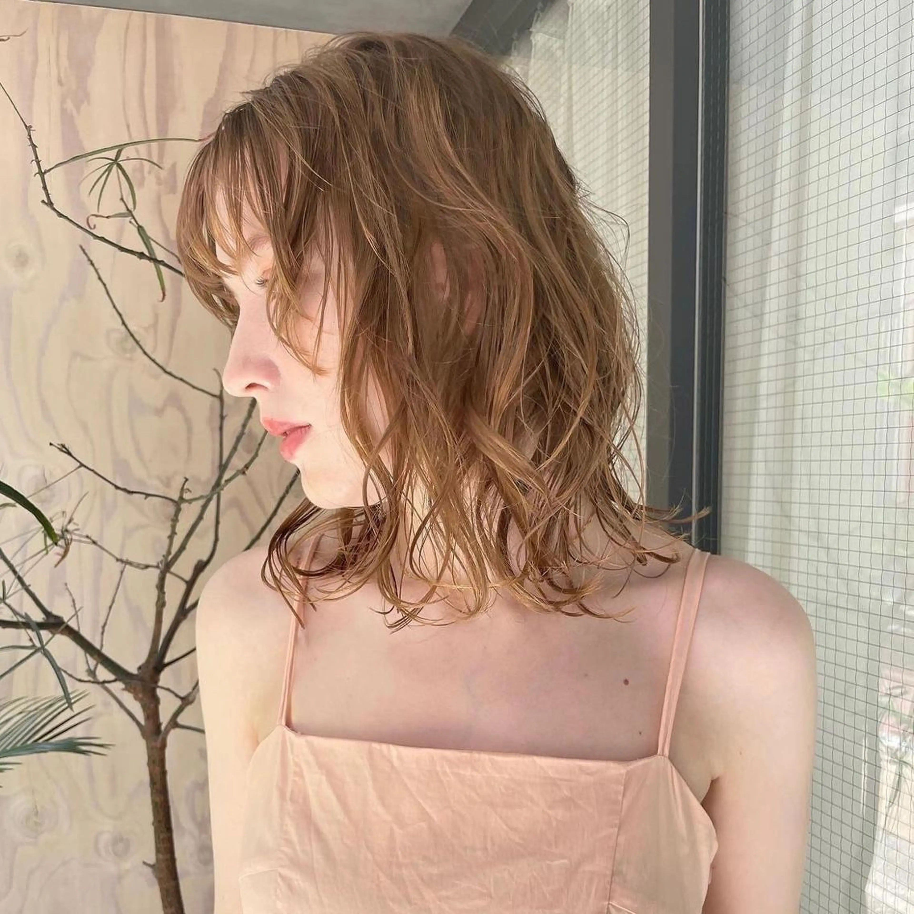 ミディアム カラー ヘアカラー トリートメント GO TODAY SHAiRE SALON 原宿本店所属・ボブ/レイヤー/ ハッシュカット/河内のヘアスタイル