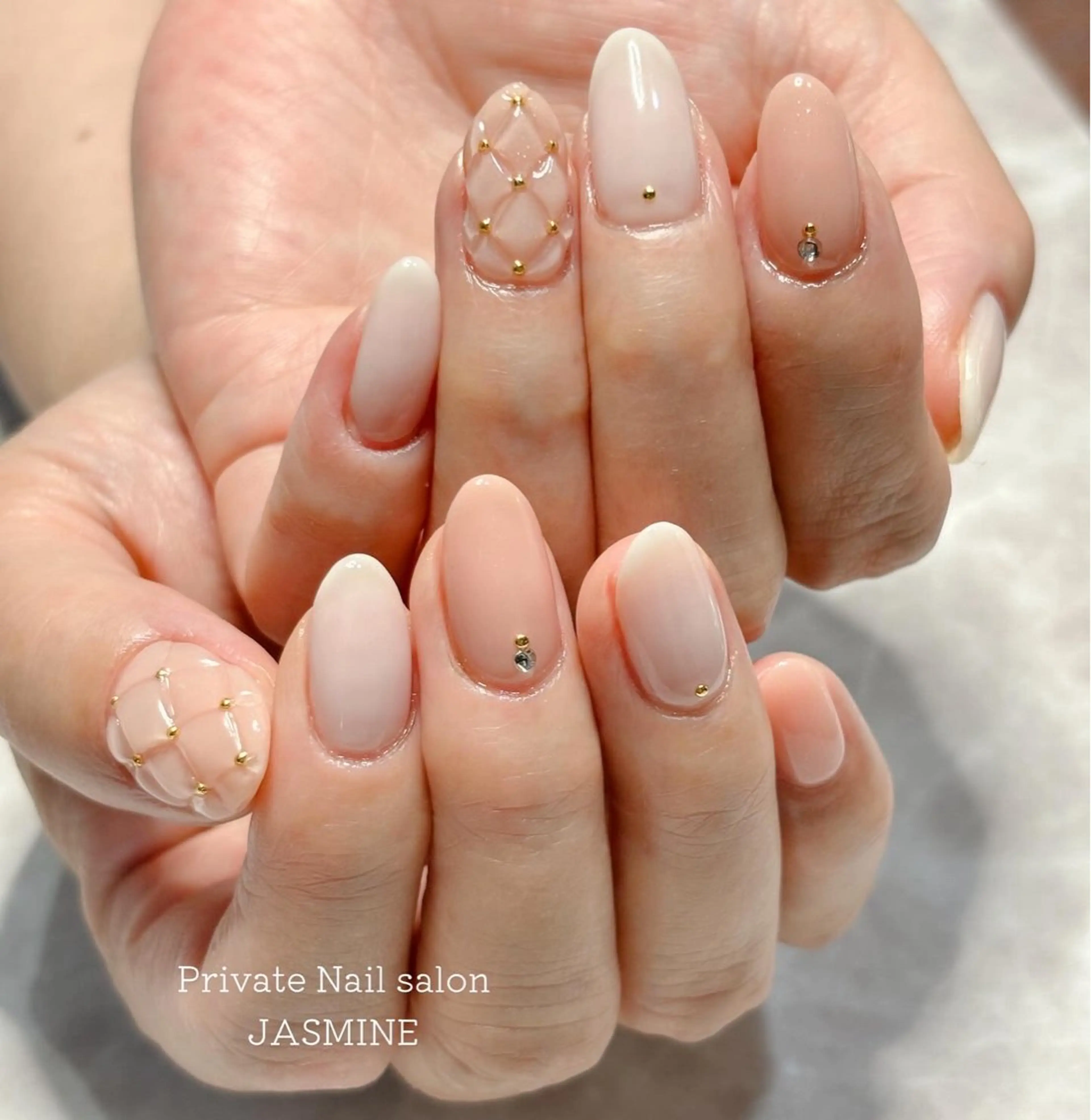 ネイル ピンク シンプルネイル Nail salon JASMINEのネイルデザイン