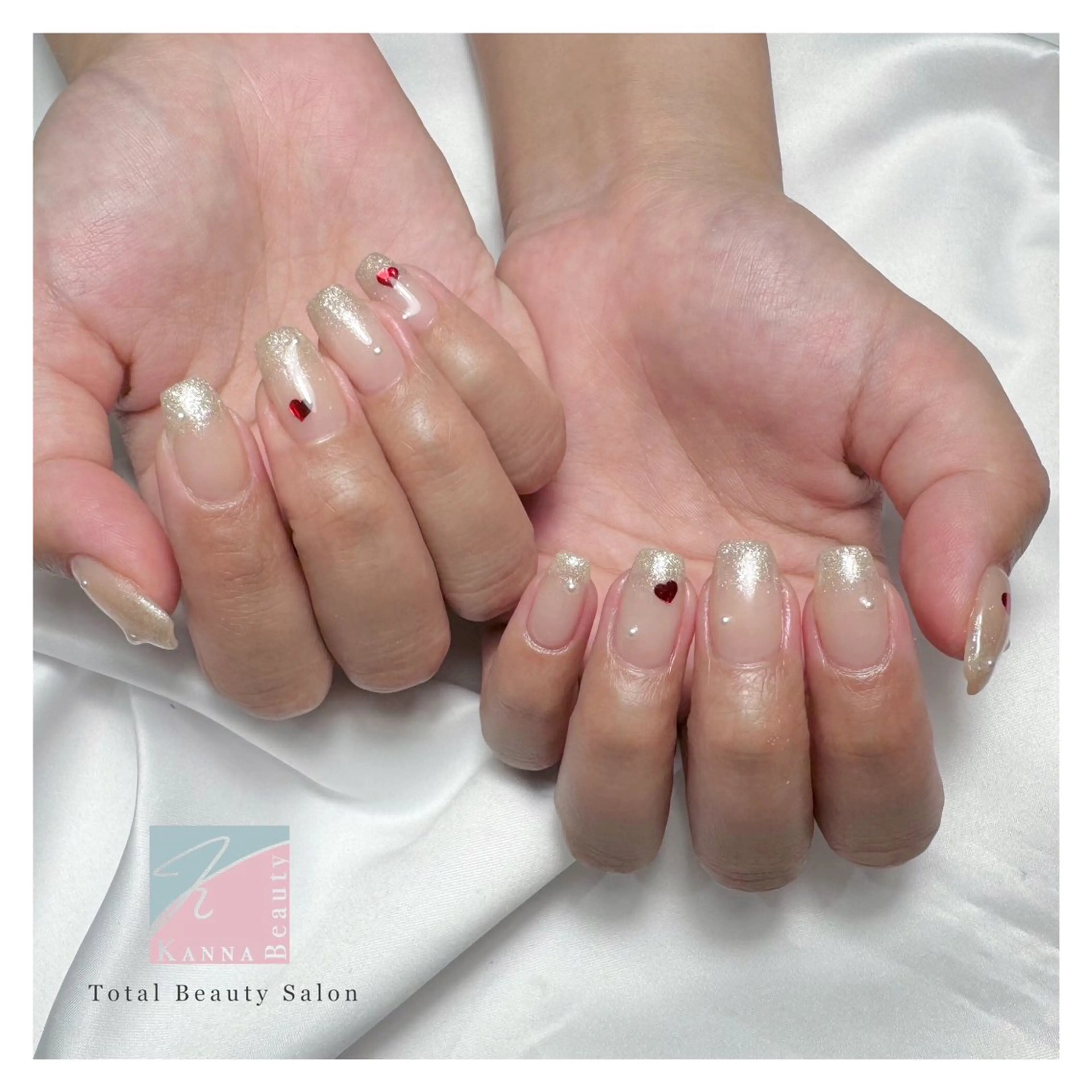 ネイル フットネイル ジェルネイル グラデーション キラキラネイル マグネットネイル Kanna Yuki カンナユキのネイルデザイン