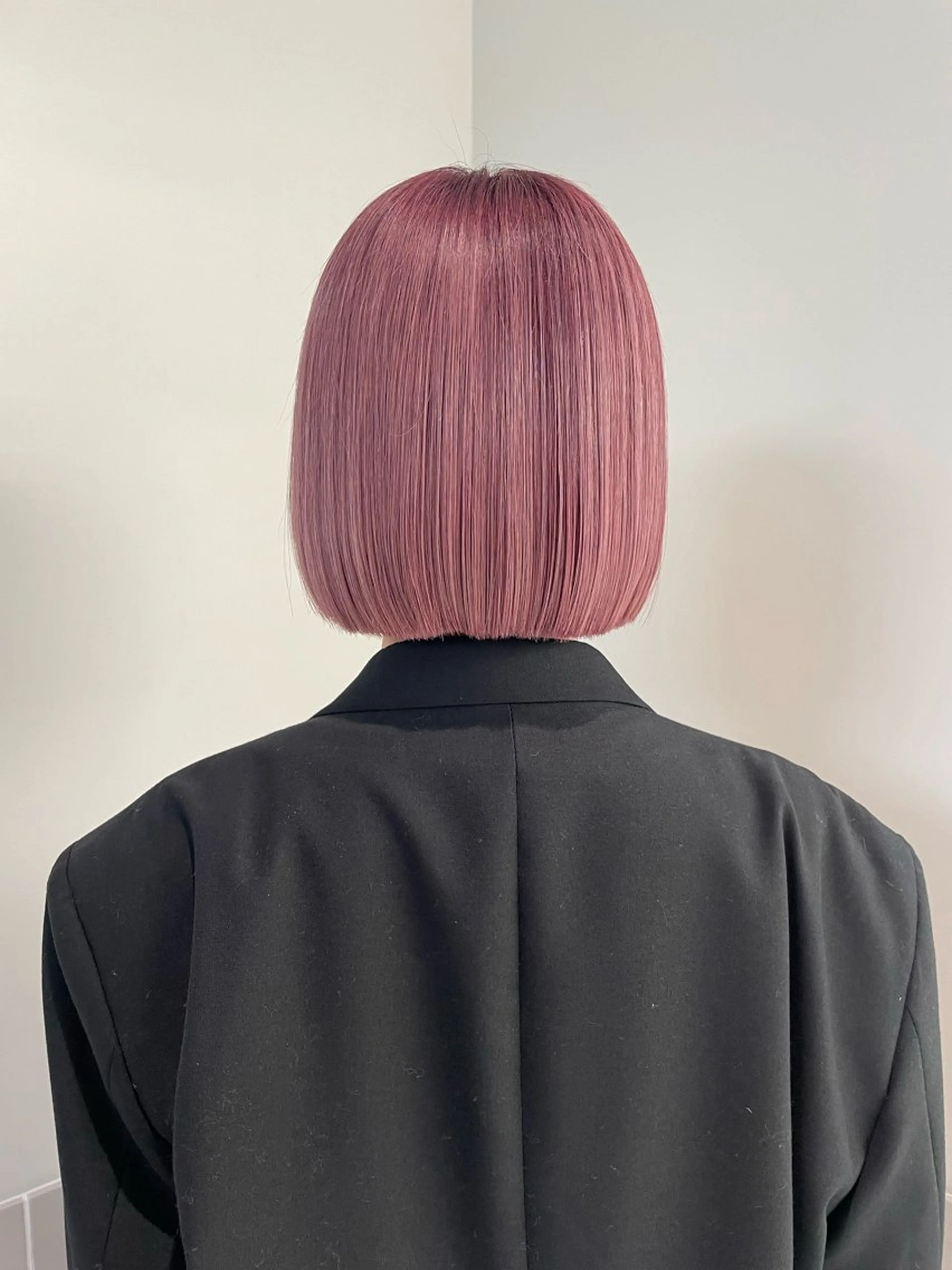 ミディアム カラー ブリーチ 縮毛矯正 トリートメント stén所属・HARUKA/原宿 ハイトーン/レイヤーのヘアスタイル