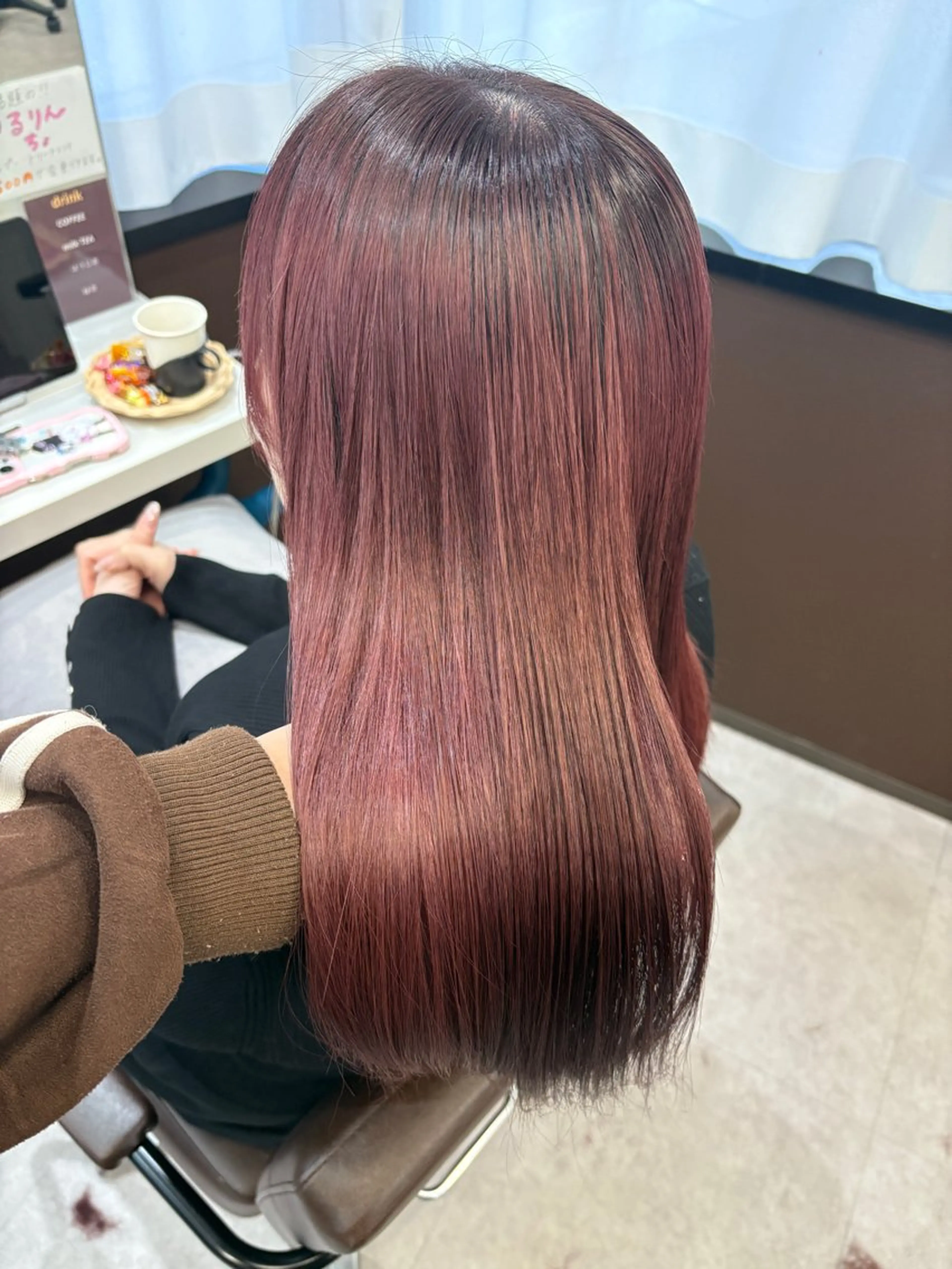 ミディアム カラー 韓国×髪質改善カラー 💎hinaのヘアスタイル