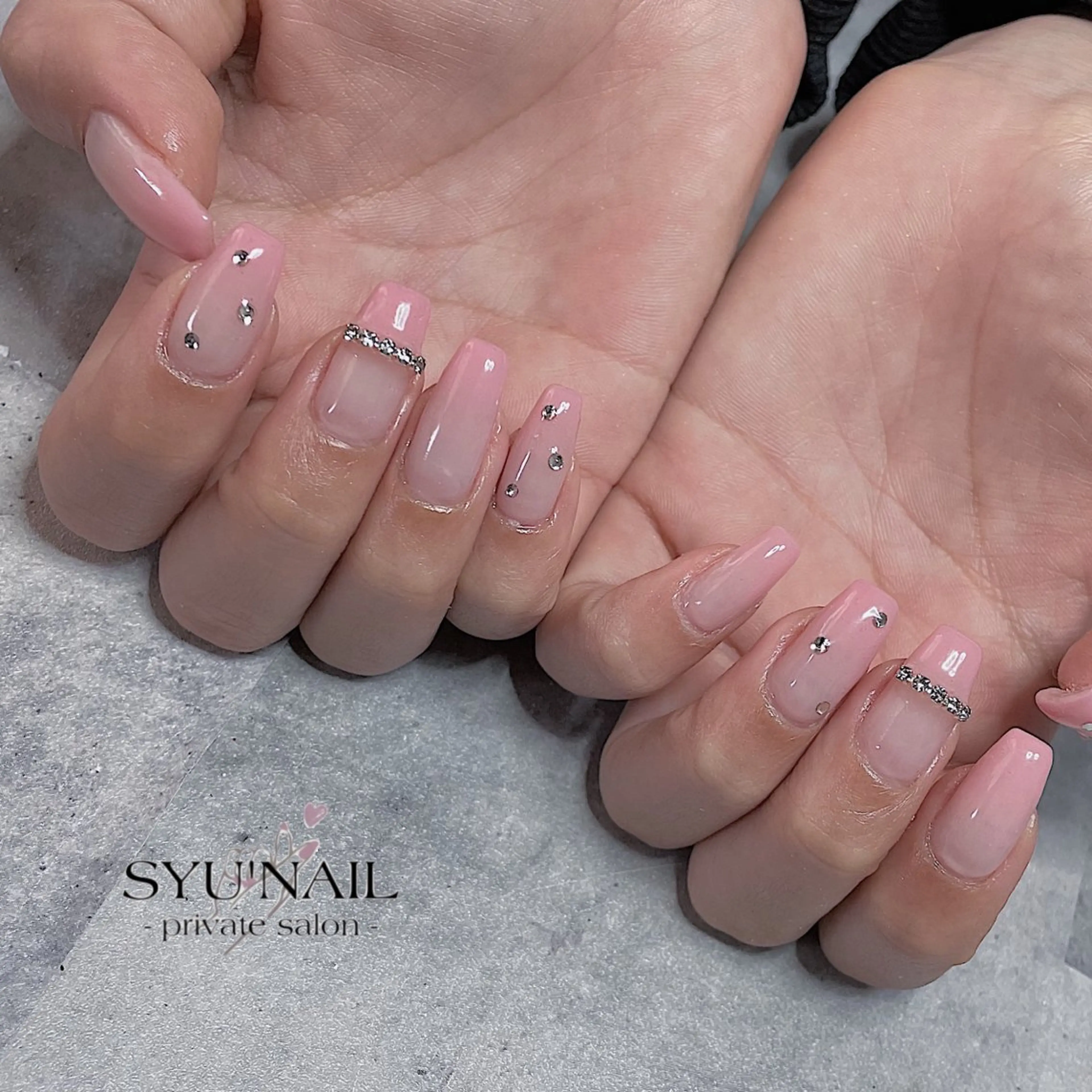 セミロング ハンドネイル SYU'NAIL /YUKIのネイルデザイン