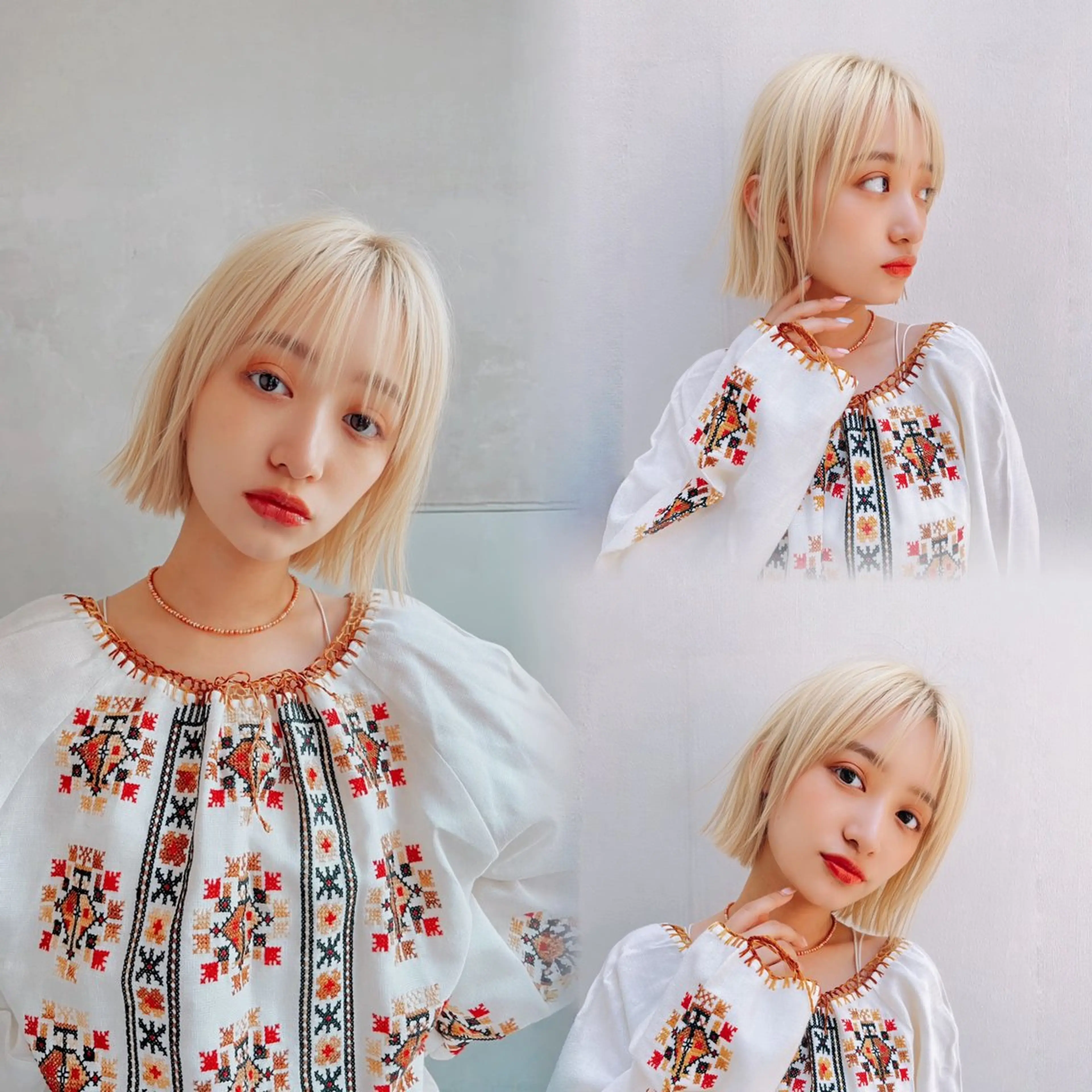 ショート カラー ヘアカラー トリートメント ⚜️ブリーチ× 透明感✨Hayatoのヘアスタイル