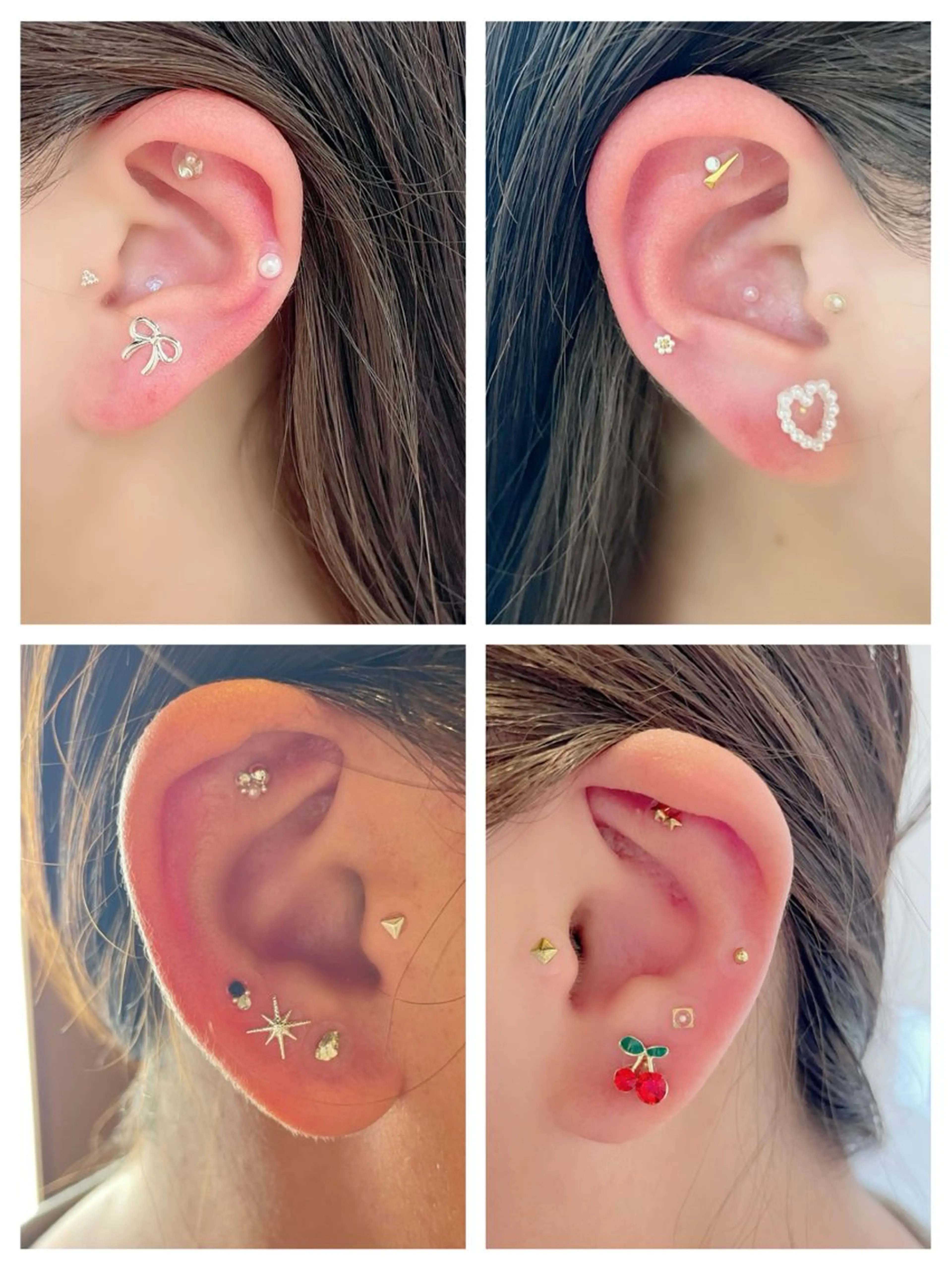 耳つぼジュエリー ₊˚⊹ ʚɞ 両耳10個の写真