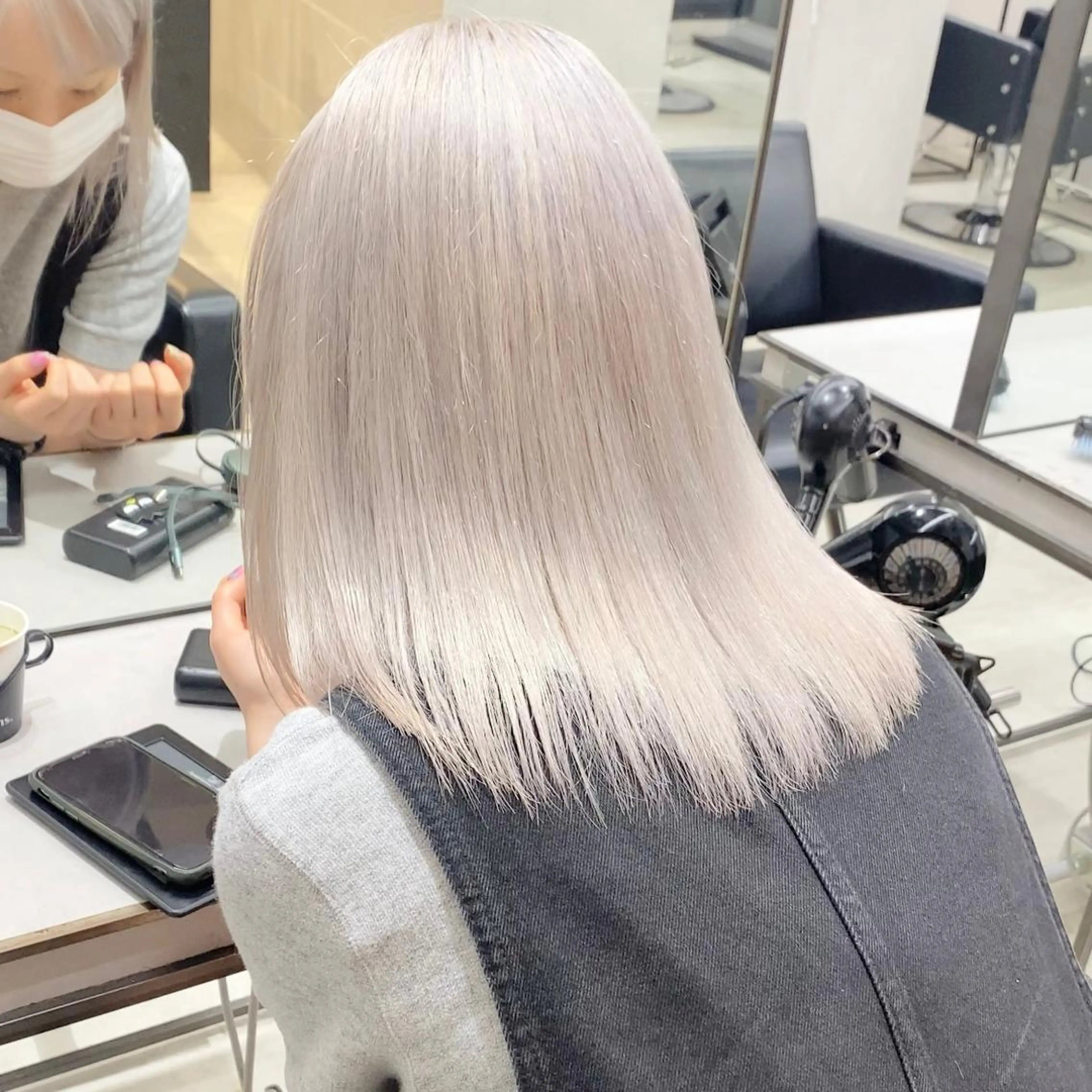 ミディアム カラー ヘアカラー トリートメント カラー系/カット特化 🟠オオタキマサシのヘアスタイル