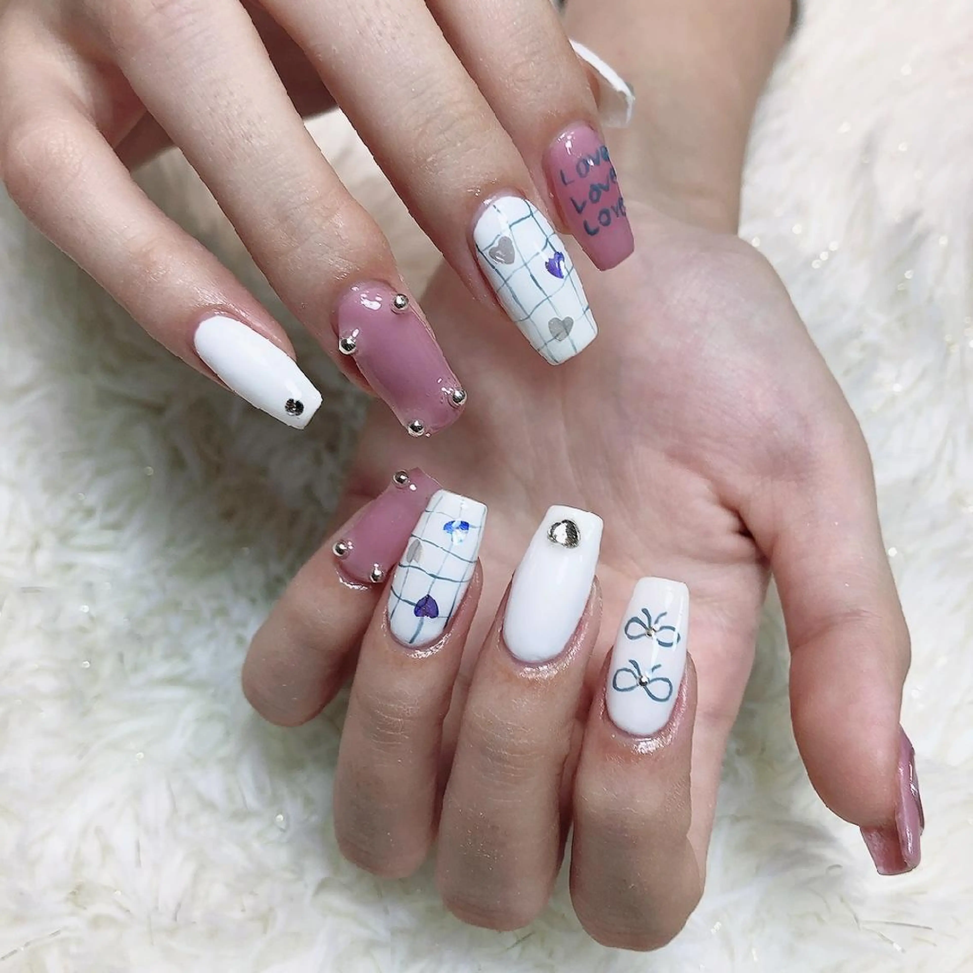 ネイル ロング ☺︎山部 志麻☺︎のネイルデザイン