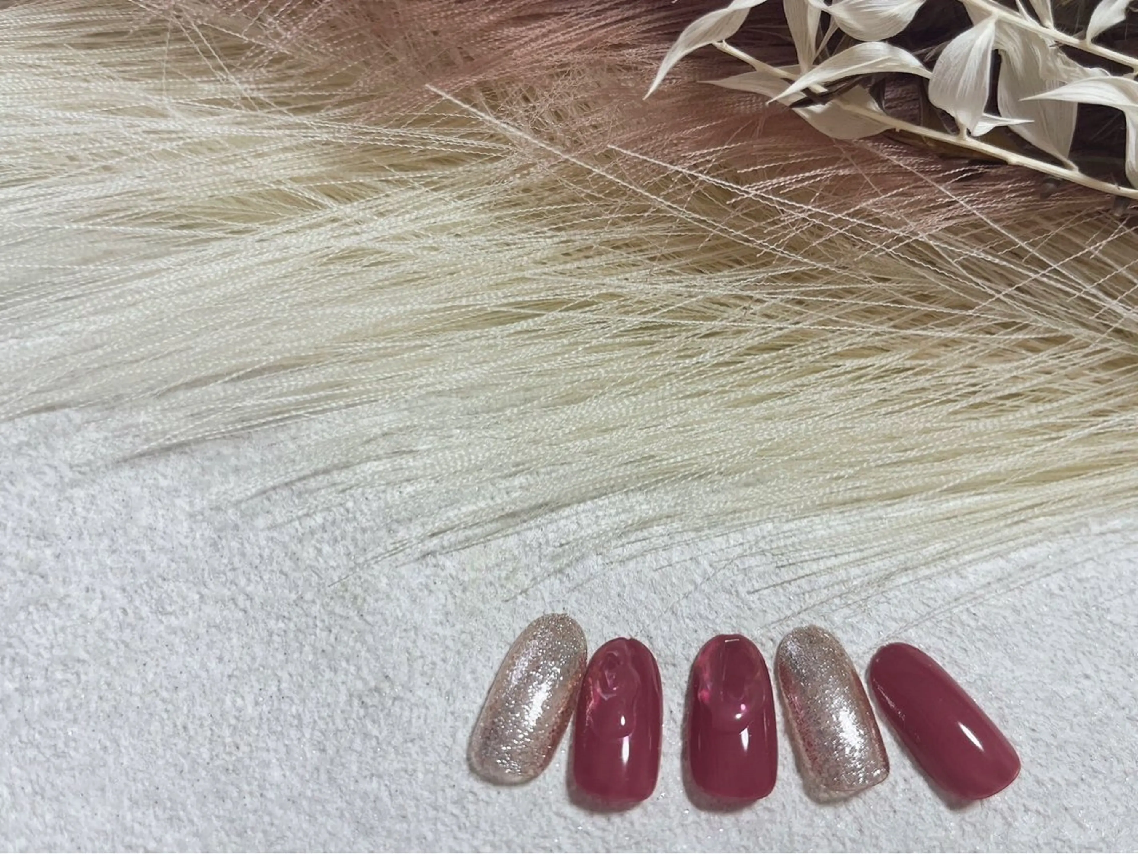 ネイル オーロラネイル フットネイル フレンチネイル ジェルネイル 韓国ネイル ハンドネイル Mogu nail 二子玉川のネイルデザイン