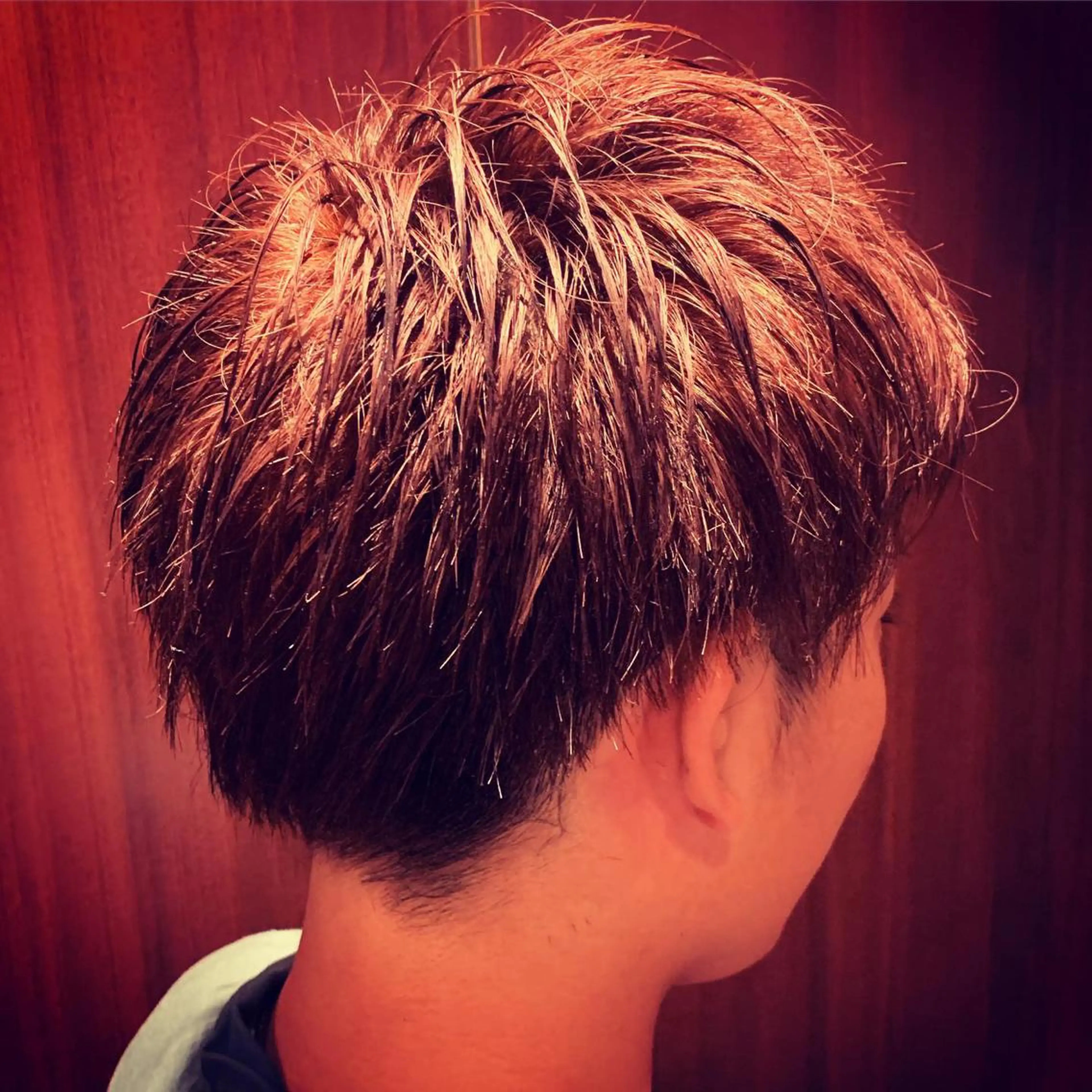 ショート カラー メンズ HIROGINZA ヒロ銀座 青山所属・マツオ リュウホウ🐉のヘアスタイル