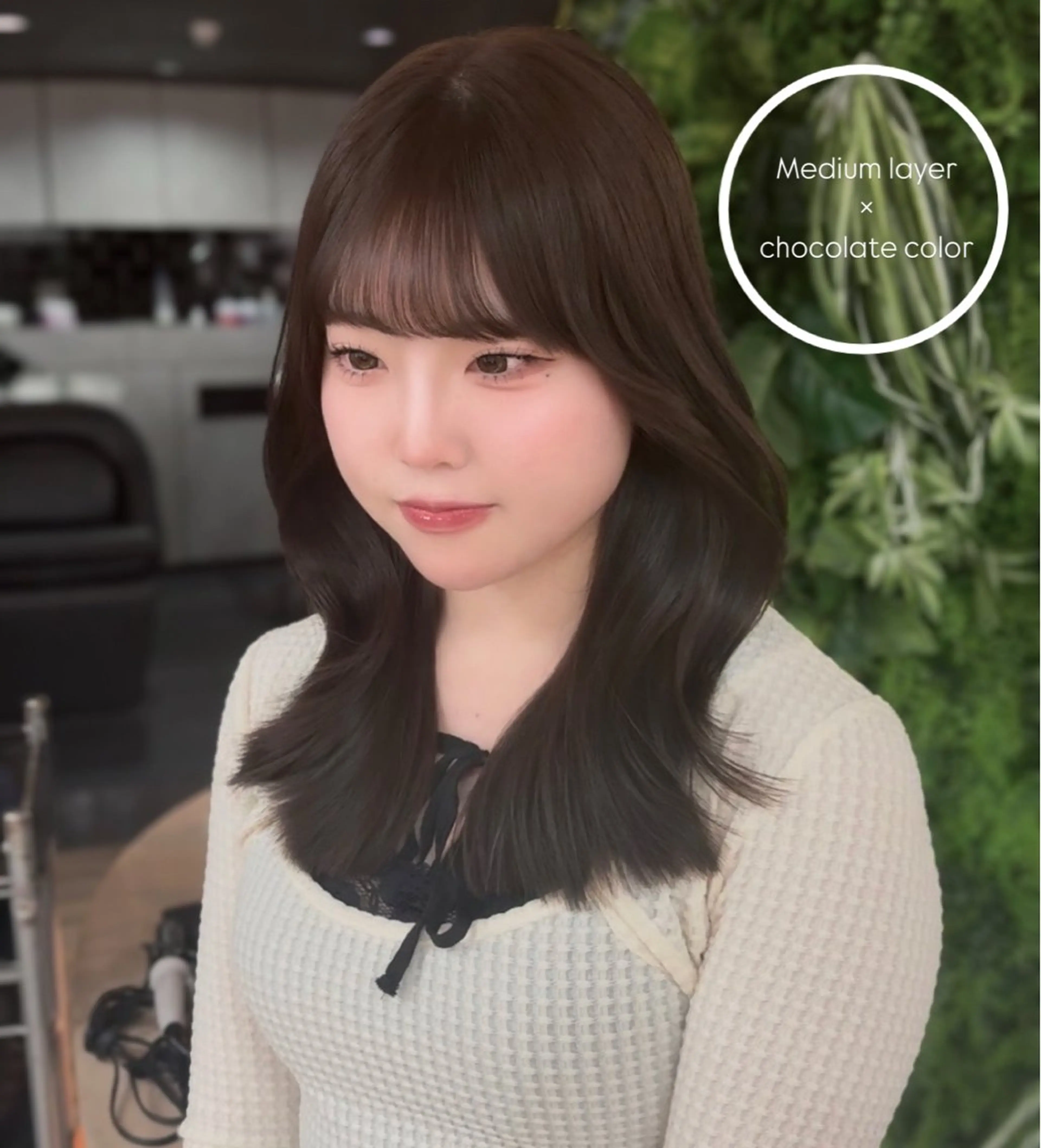ミディアム カラー 🤍韓国ヘア/ 楓🤍のヘアスタイル