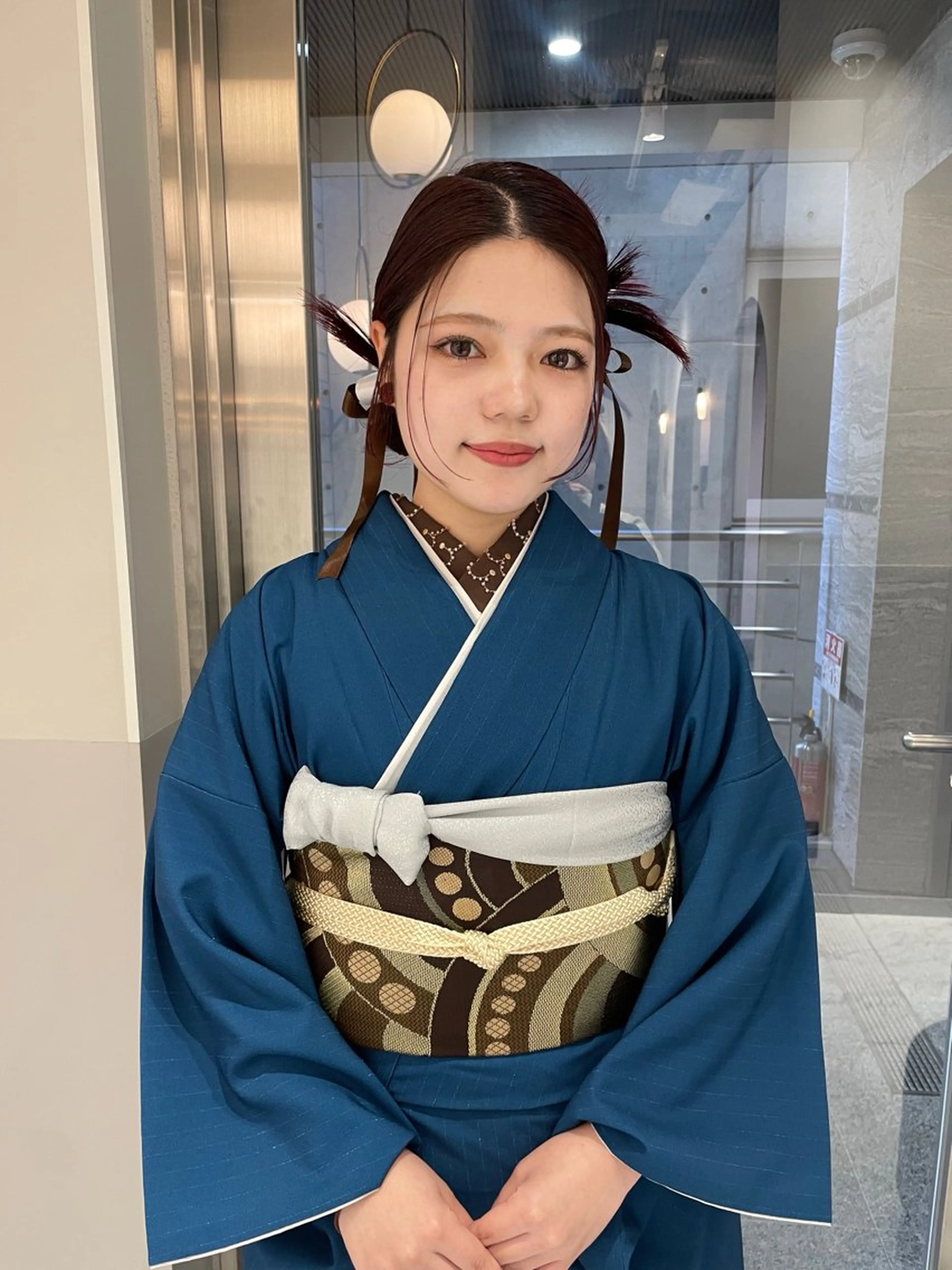 ヘアアレンジ ヘアセット satsuki 暖色・ブラウンカラーのヘアスタイル