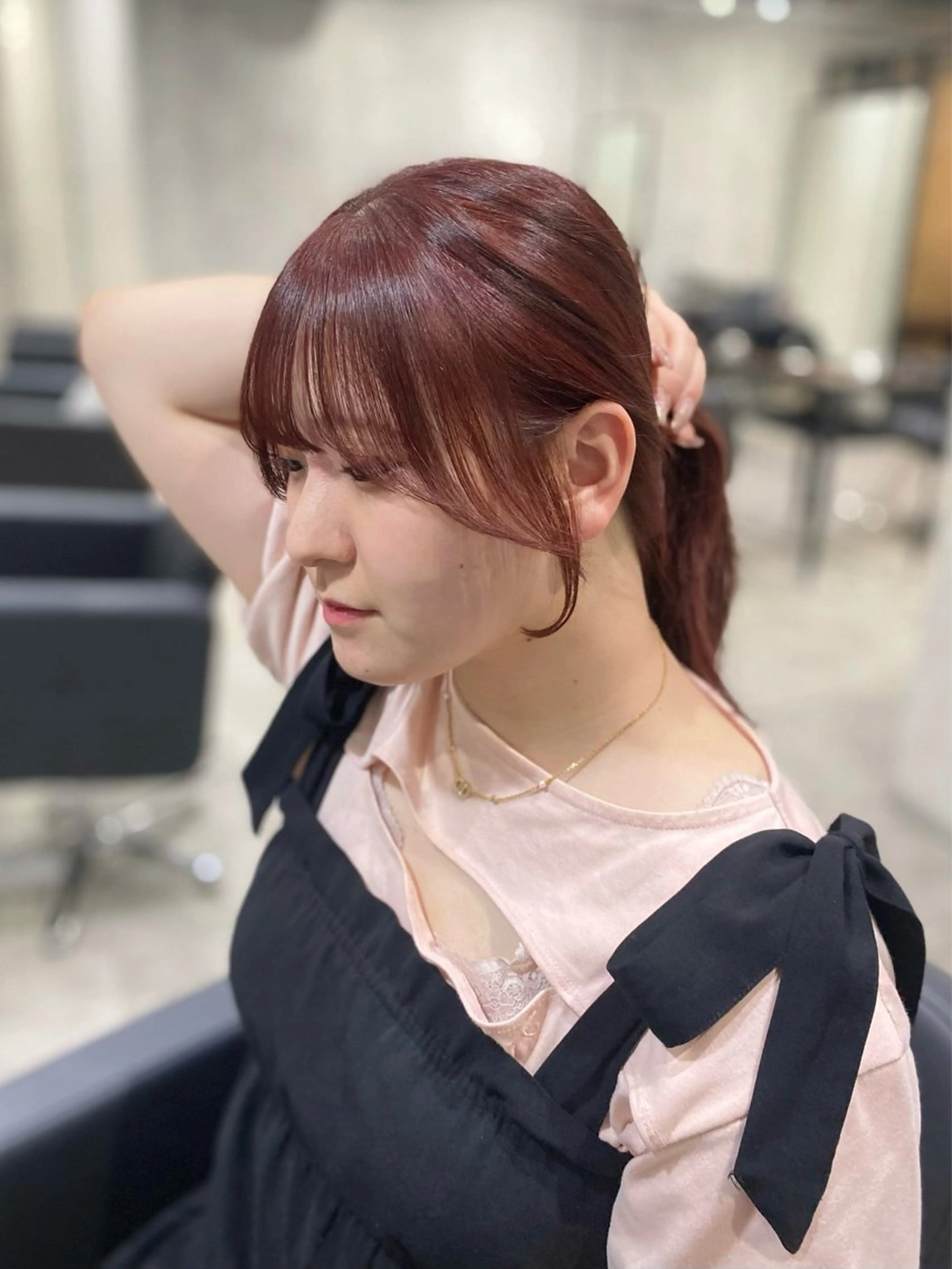 ロング カラー 透明感カラー 顔周りカット カット ヘアカラー トリートメント shiori/透明感 /顔周り/髪質改善のヘアスタイル