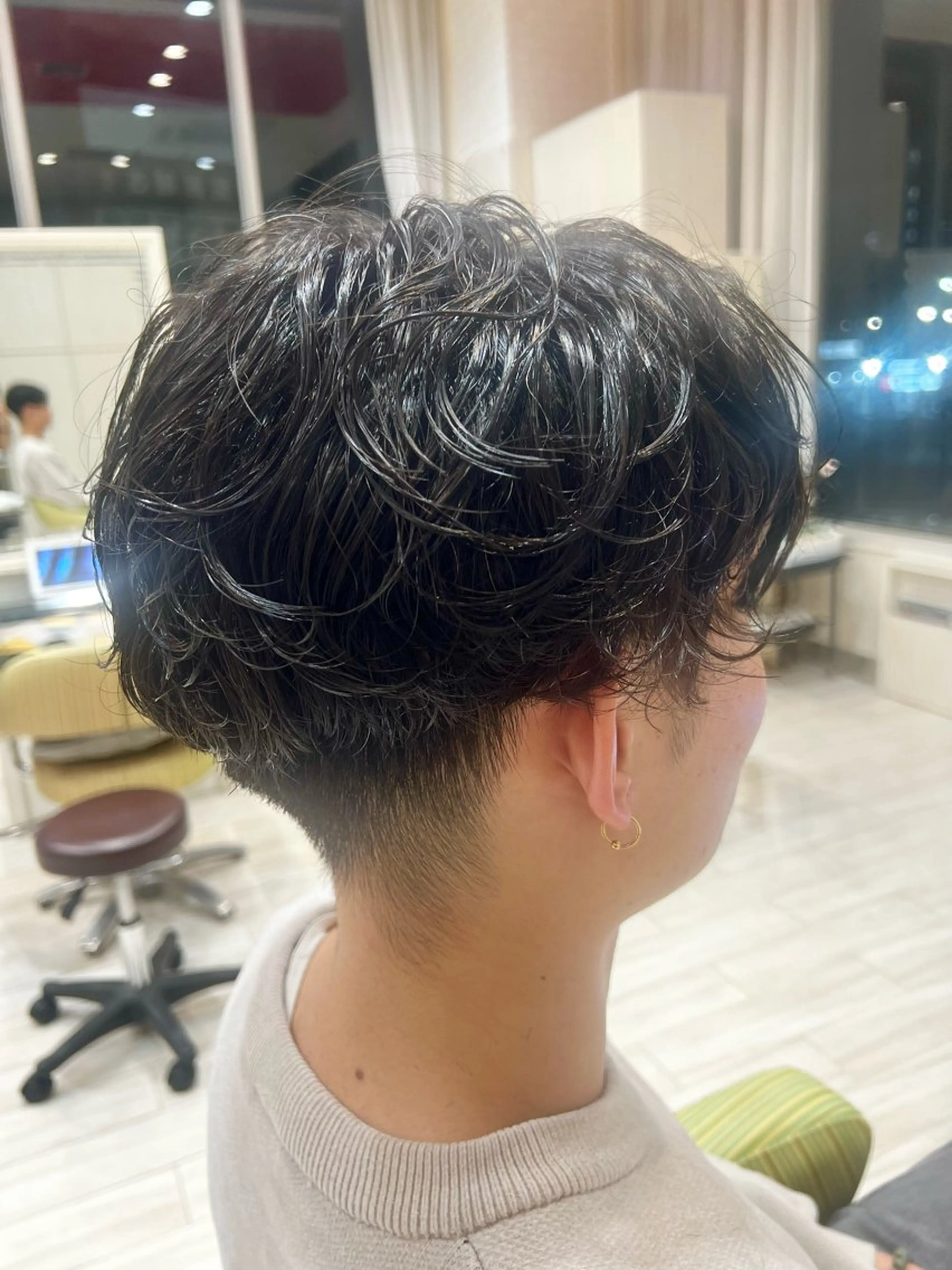 ショート パーマ パーマ メンズ特化☝️添田 好恵のヘアスタイル