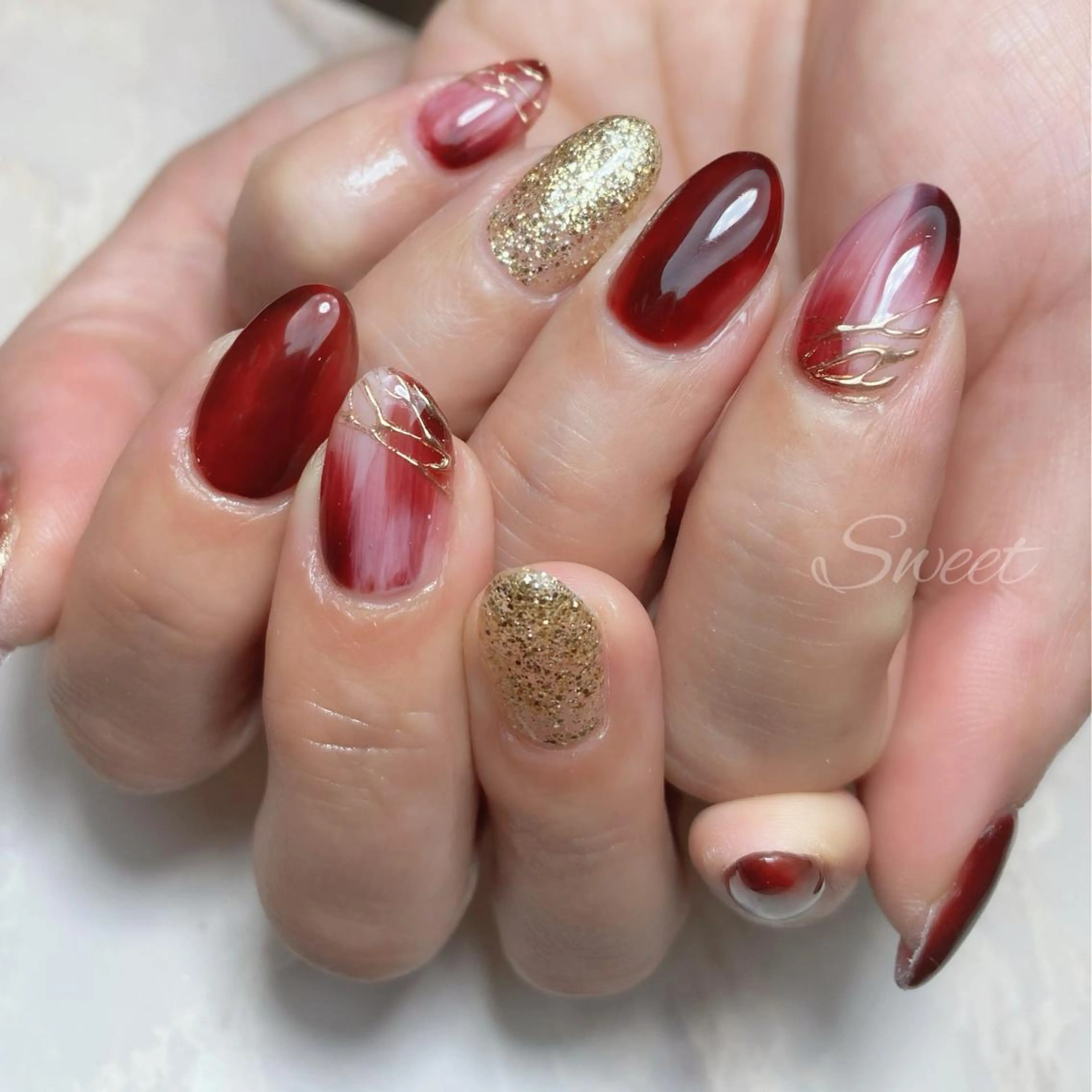 ネイル sweet 仲野陽子のネイルデザイン