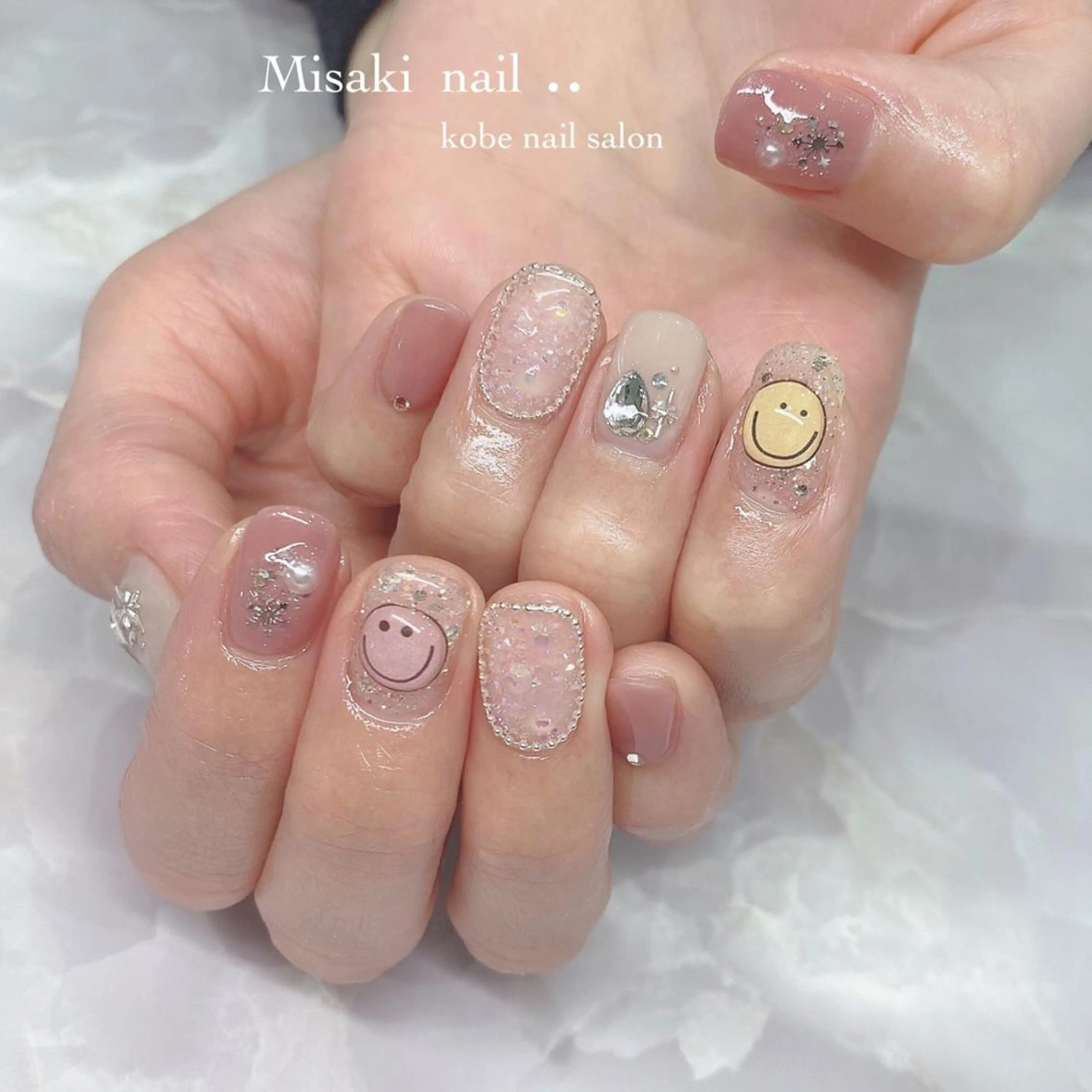 ネイル 韓国ネイル ワンホンネイル ハンドネイル nailsalon miinailsのネイルデザイン