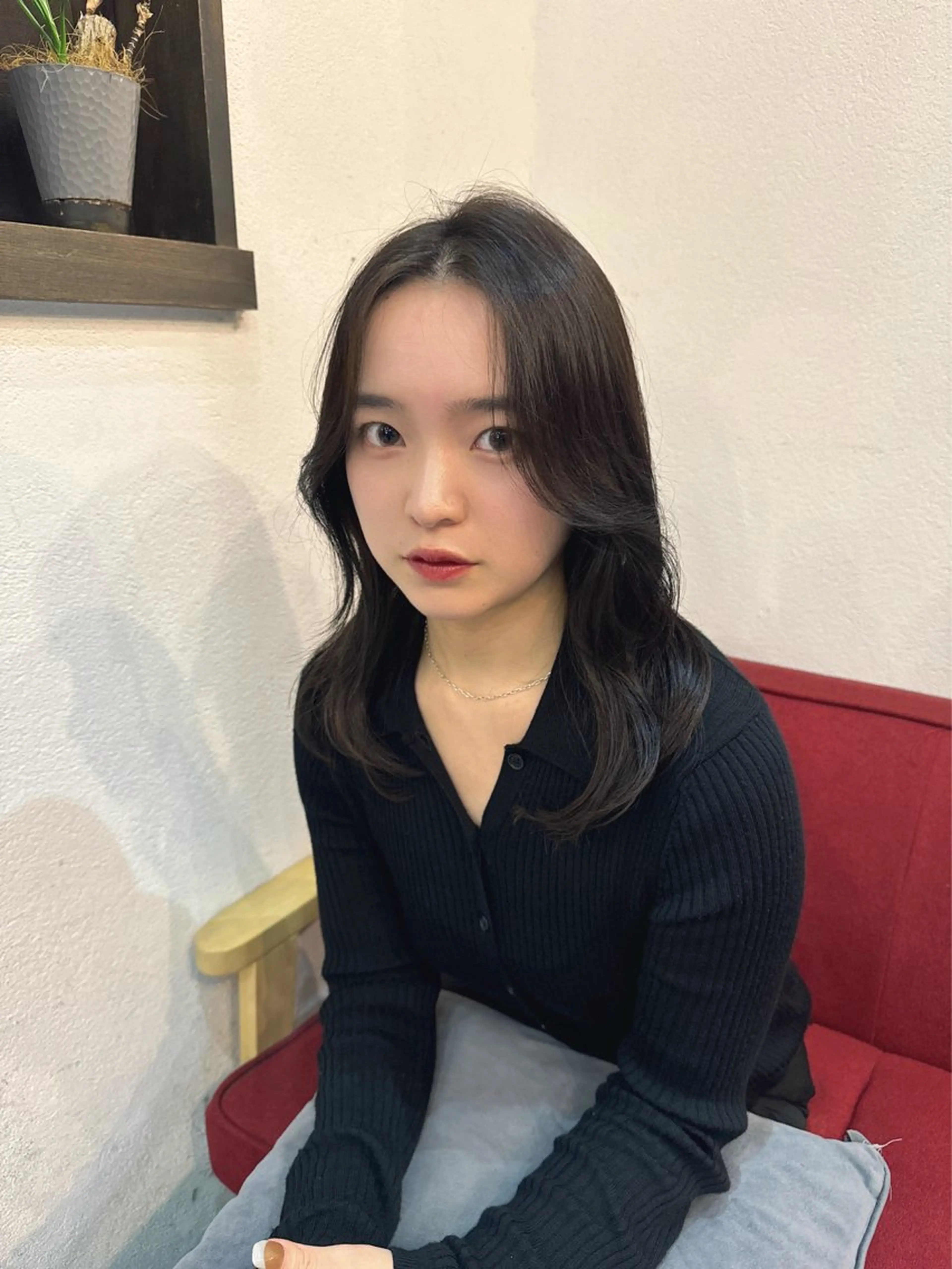 セミロング レイヤーカット/髪質 改善/Hayatoのヘアスタイル