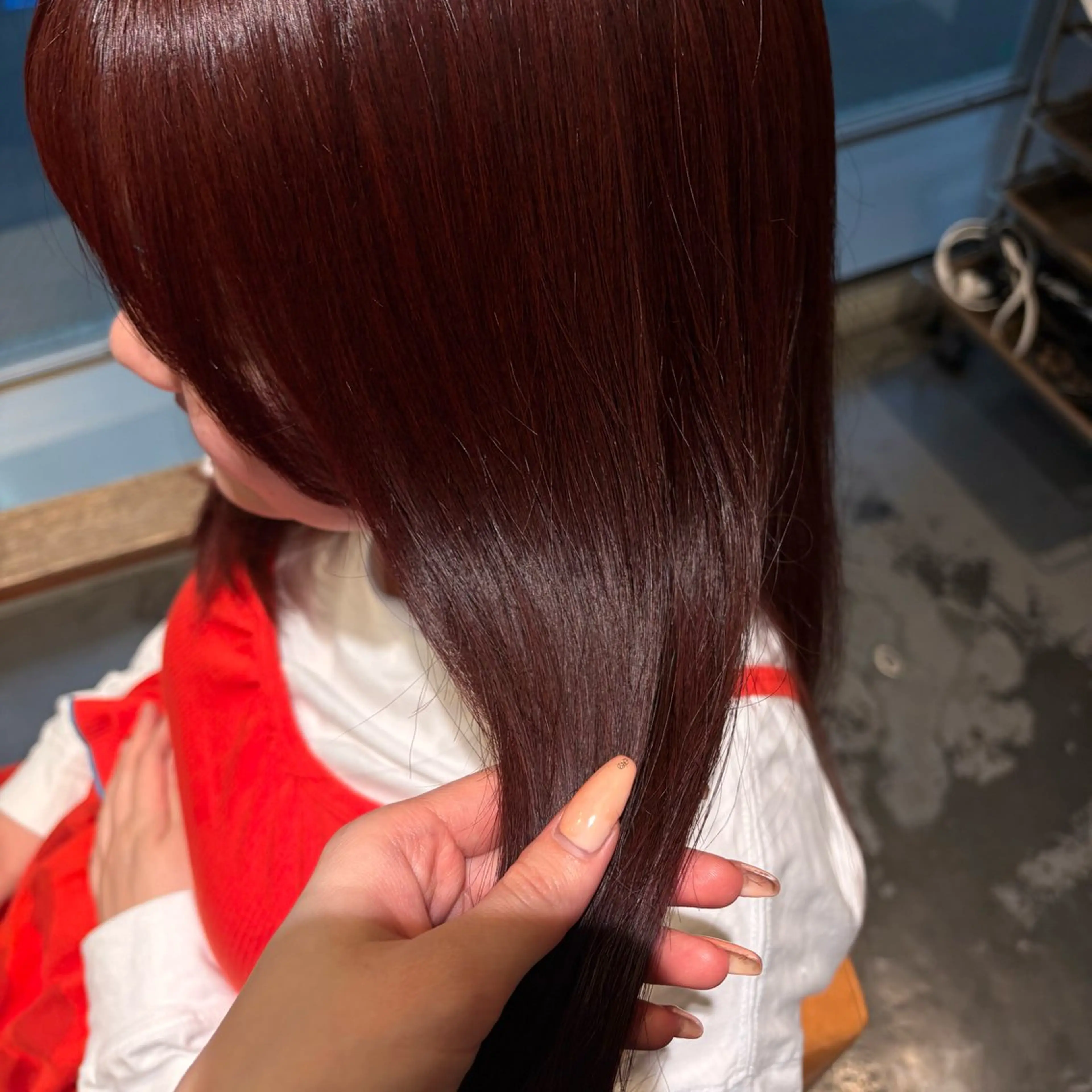 セミロング ヘアカラー dish所属・rimi tabeiのヘアスタイル