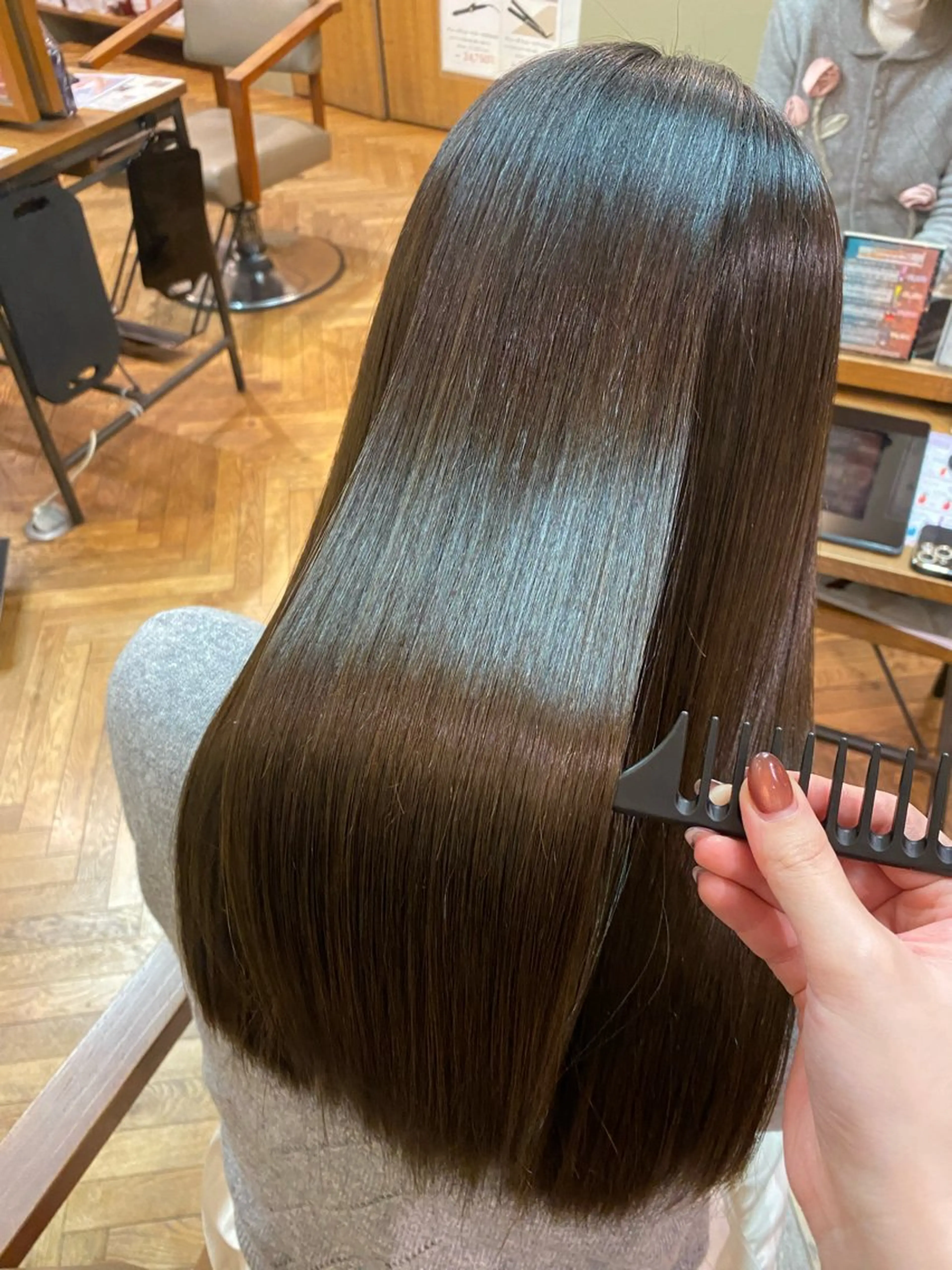 ロング カラー カット ヘアカラー トリートメント 透明感カラー/ 小顔カット/ミヅキのヘアスタイル