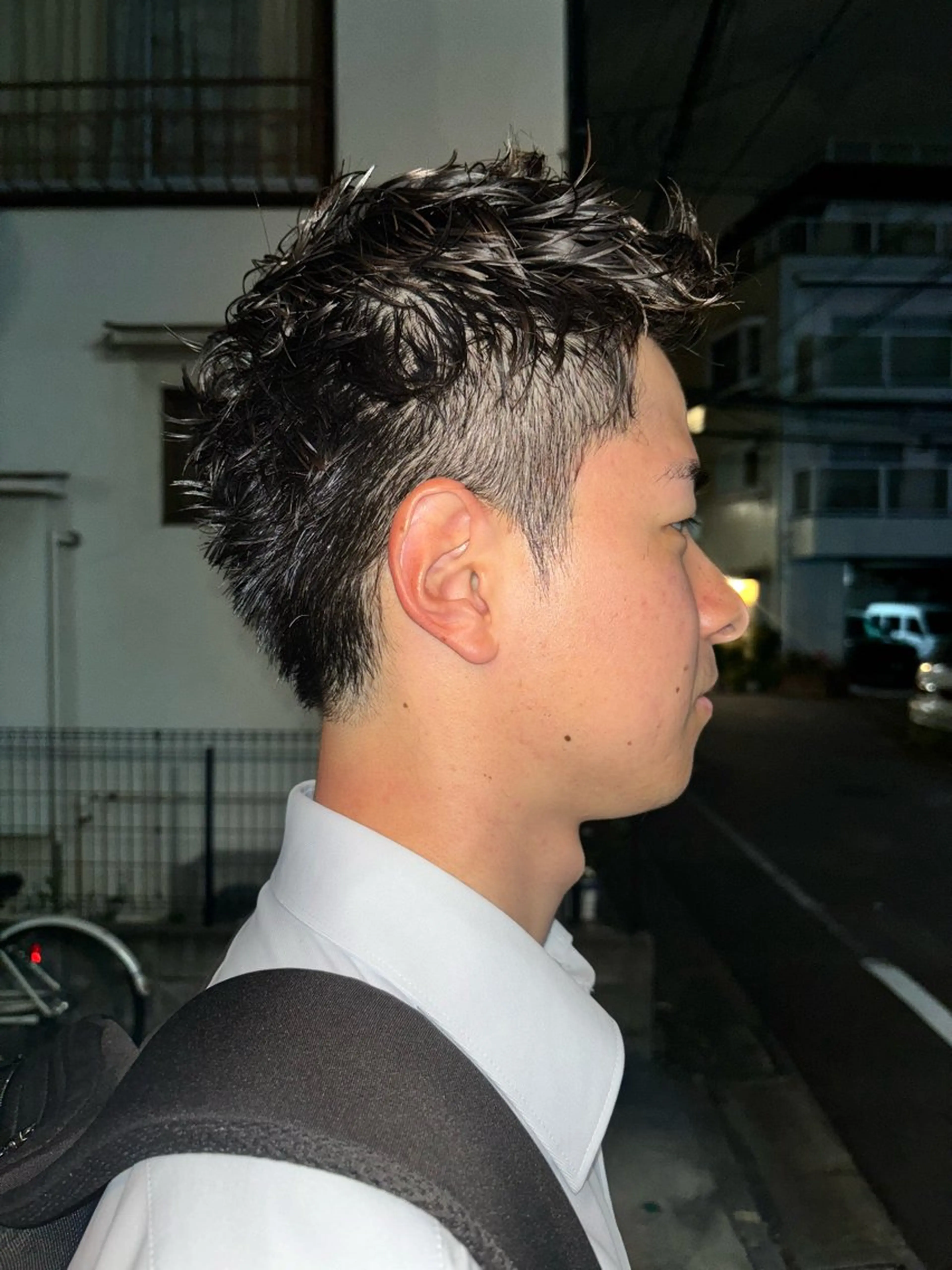 ショート パーマ メンズ フェードカット 刈り上げ ショートヘア 中目黒メンズ刈り上げ Harunaのヘアスタイル