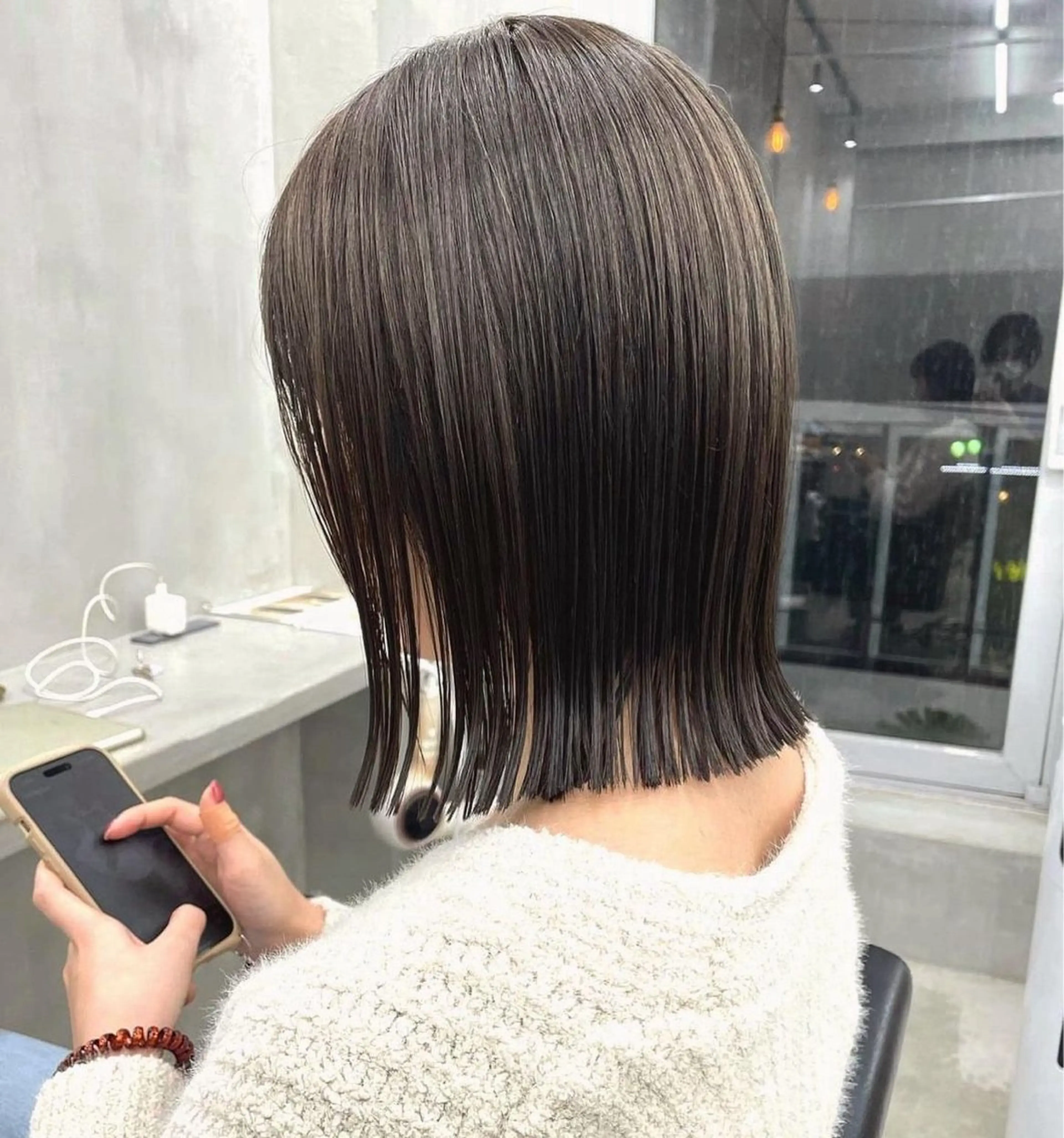 ミディアム カラー 外ハネヘア おぐらみゆう 🍎ボブ/ショートのヘアスタイル