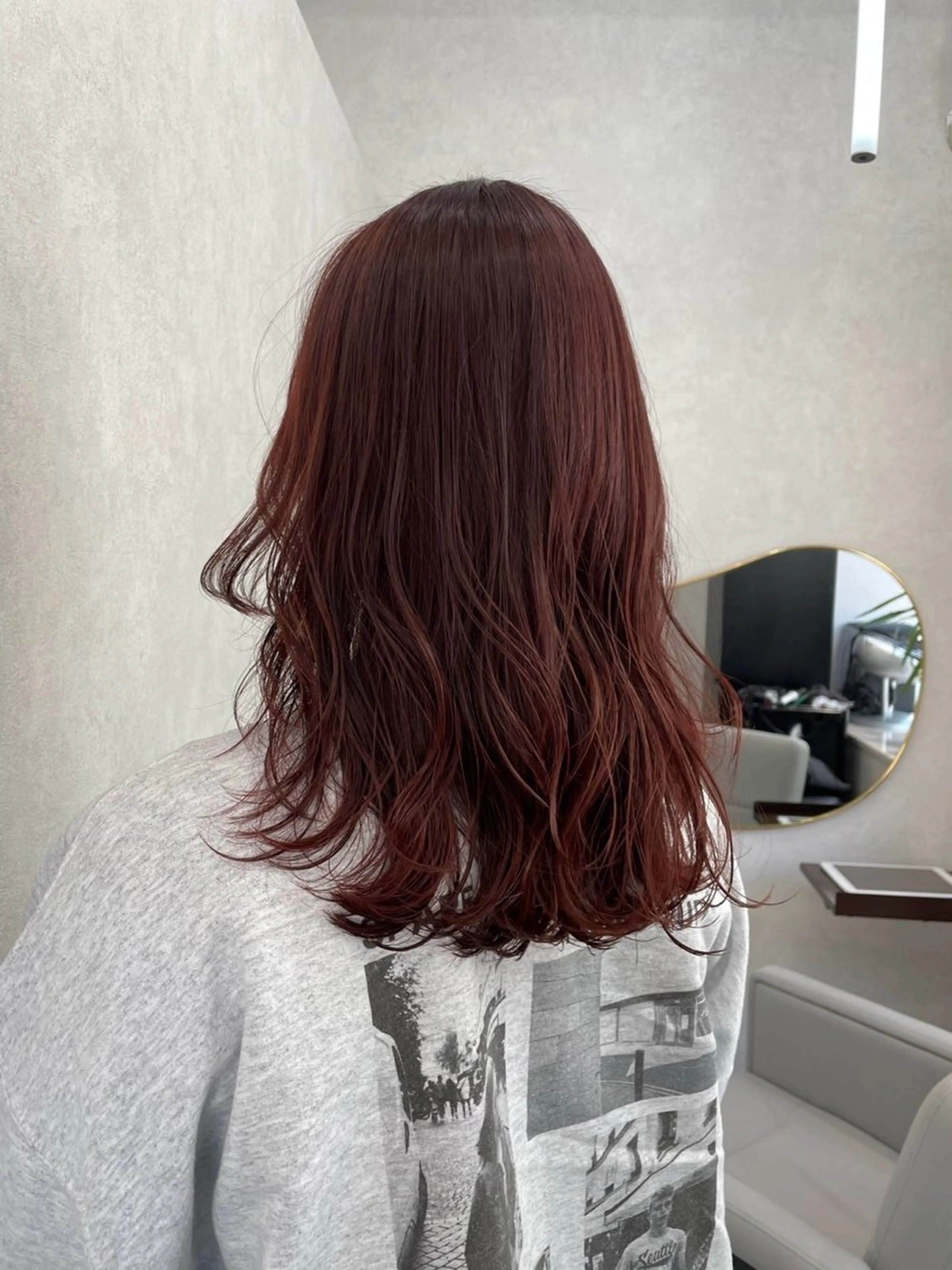 セミロング カラー ヘアカラー トリートメント ナチュラル🎀透明感 カラー/香香のヘアスタイル