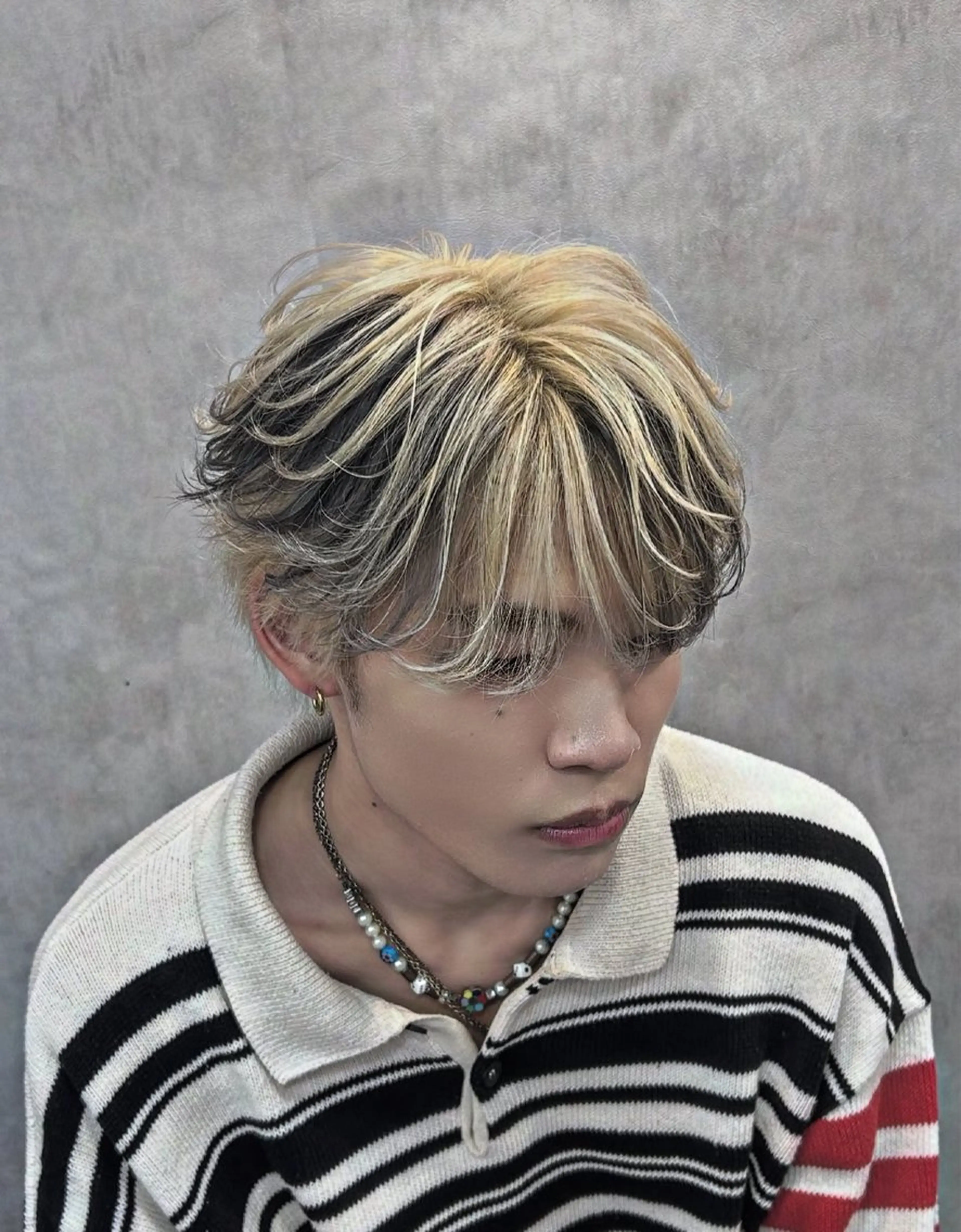 ショート カラー パーマ メンズ デザインカラー ショートヘア カット ヘアカラー メンズウルフ特化🐺 🔥長山耕大🔥のヘアスタイル