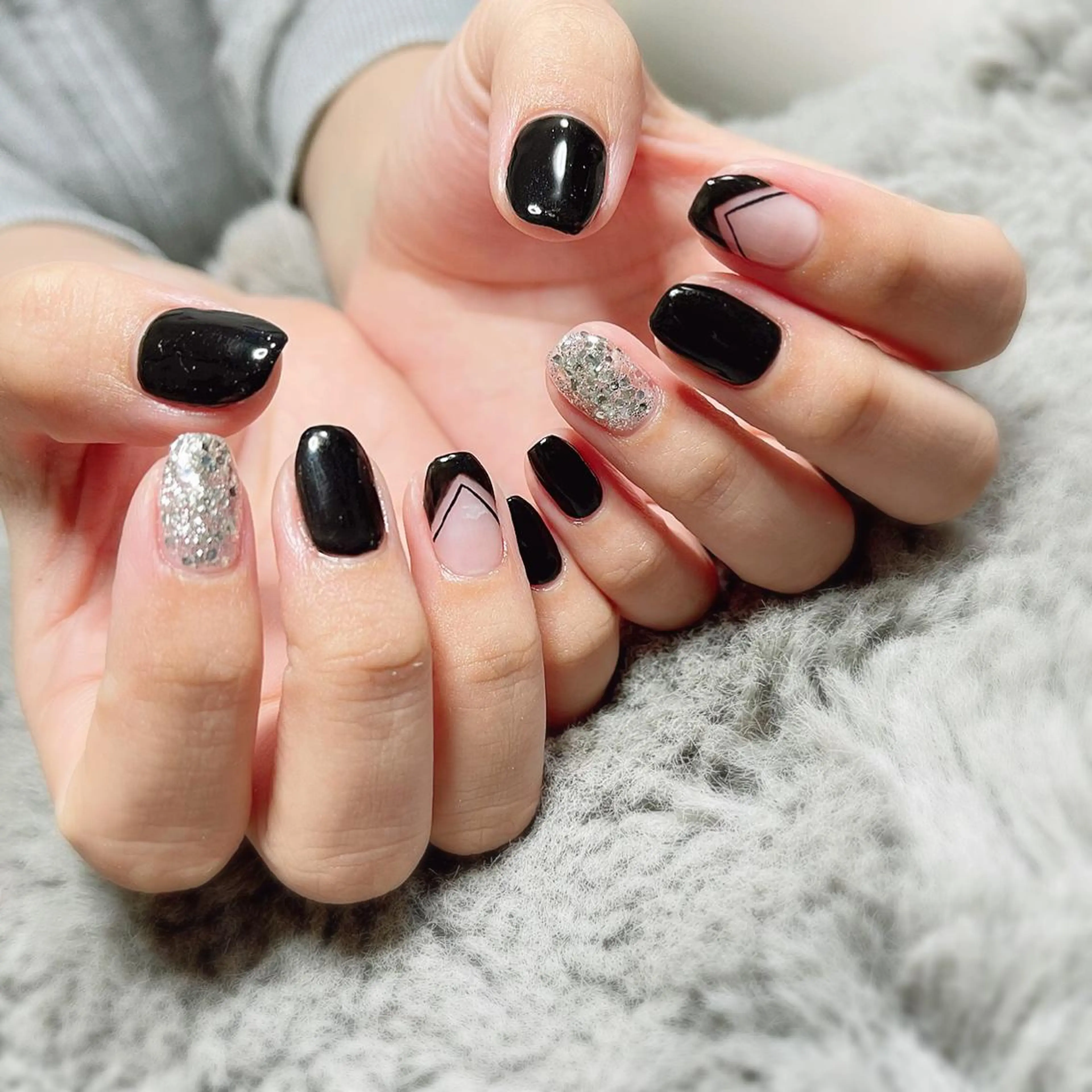 ネイル 長さ出し フットネイル フレンチネイル ジェルネイル ミラーネイル nail salon Regaosのネイルデザイン