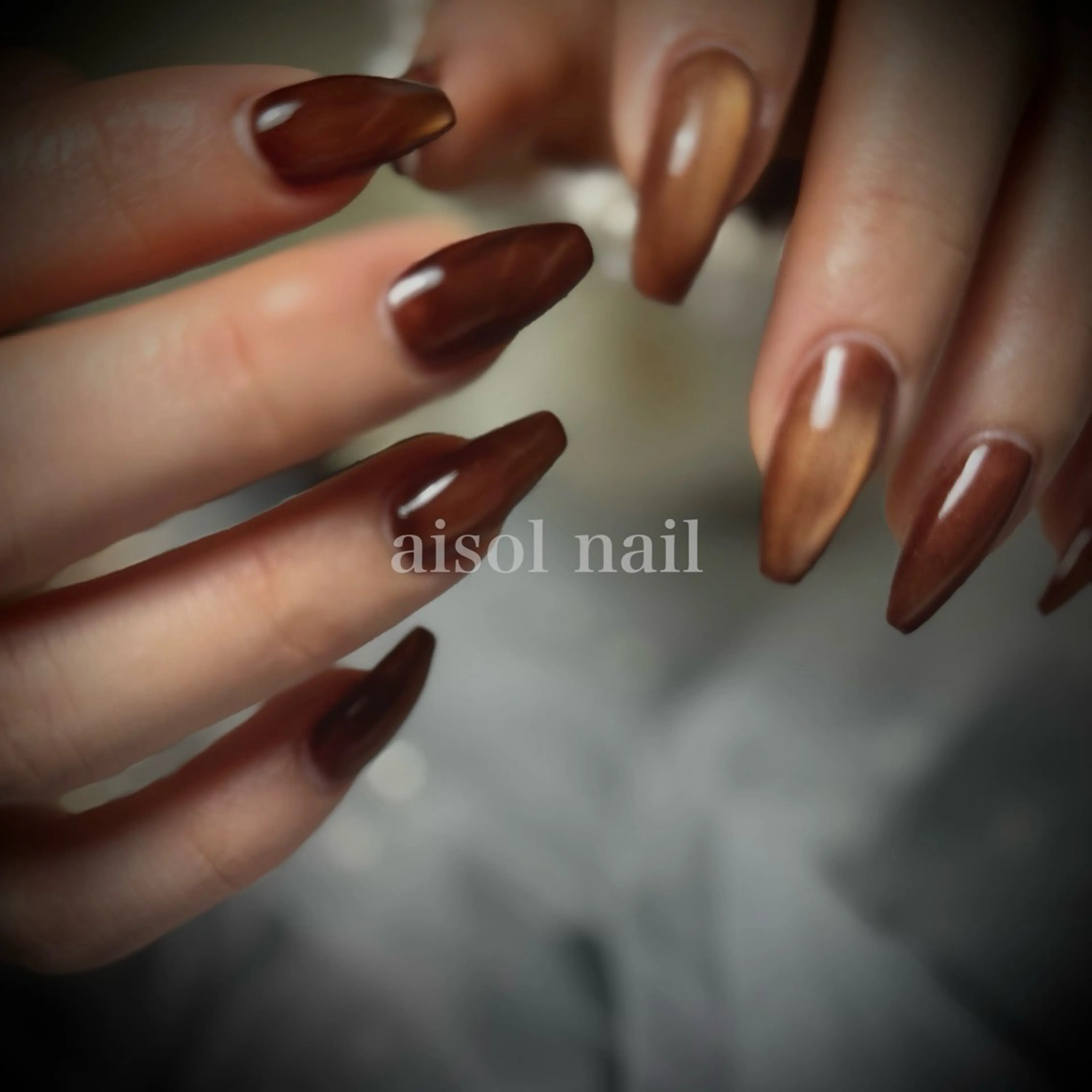 ネイル マグネットネイル ハンドネイル Aisol nail salonのネイルデザイン