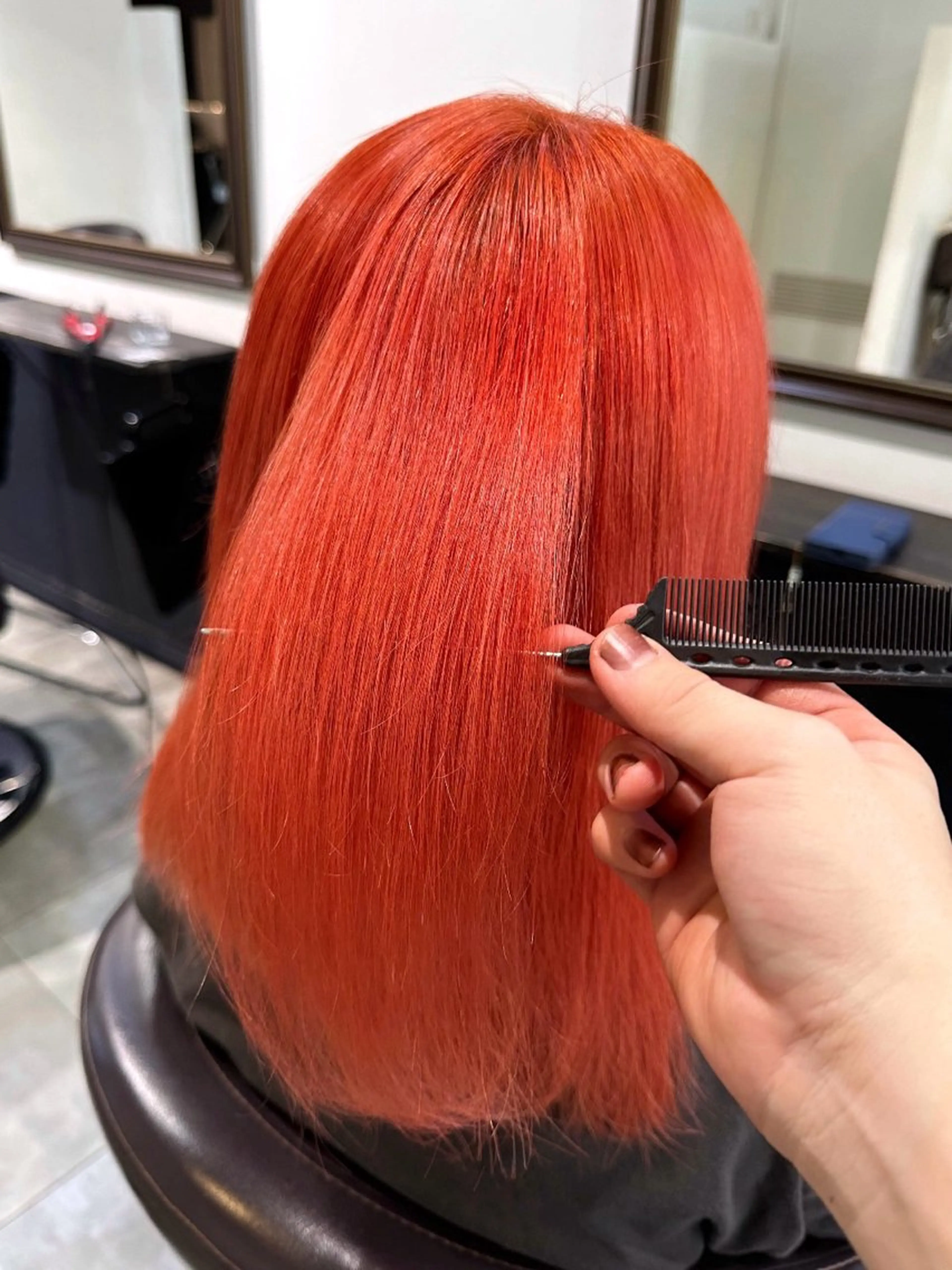 セミロング カラー ハイトーン✨髪質 改善🫧/RYOのヘアスタイル