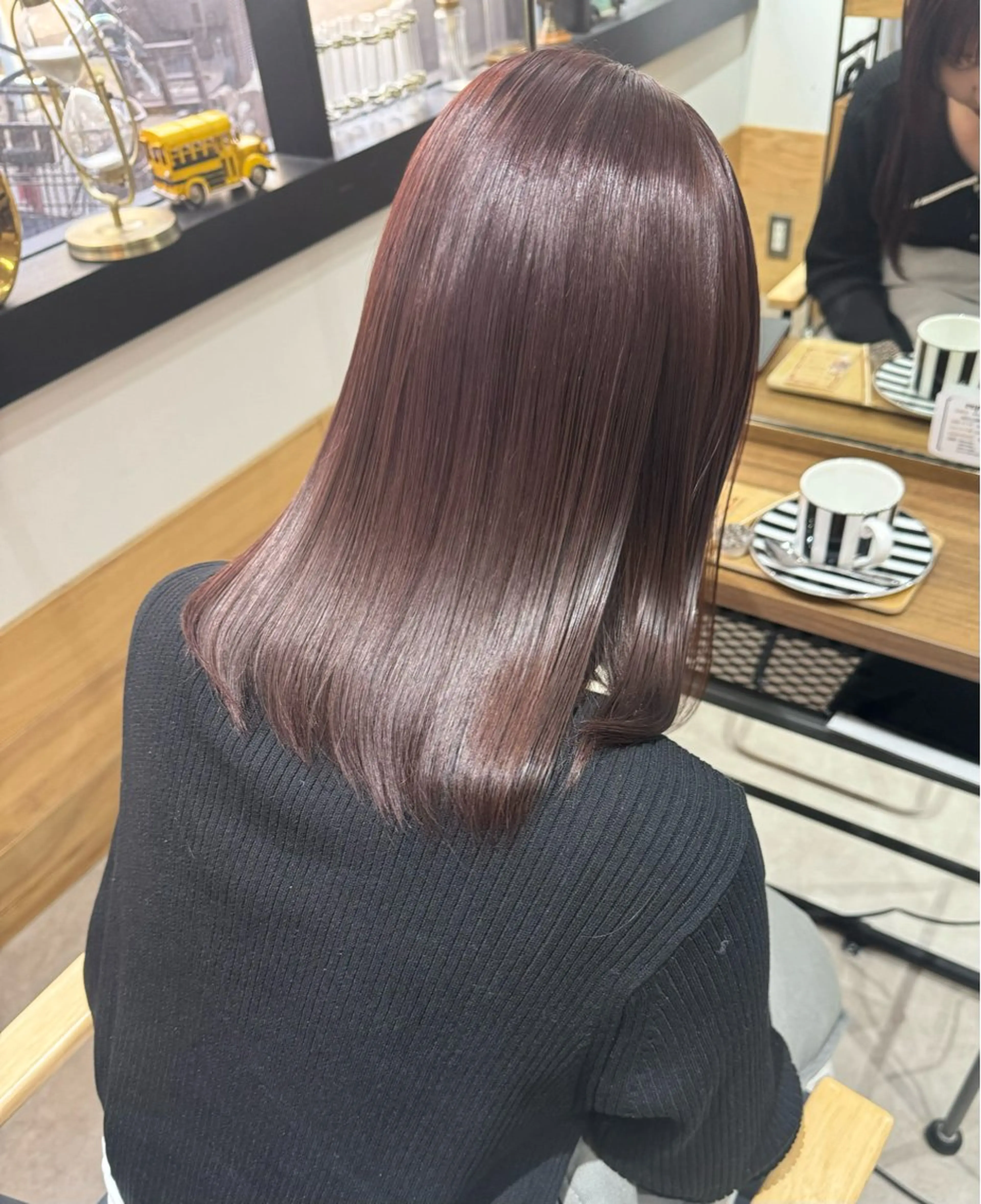 【2.３回目の方🩷】前髪、後れ毛カット＋艶カラー＋前処理トリートメントの写真