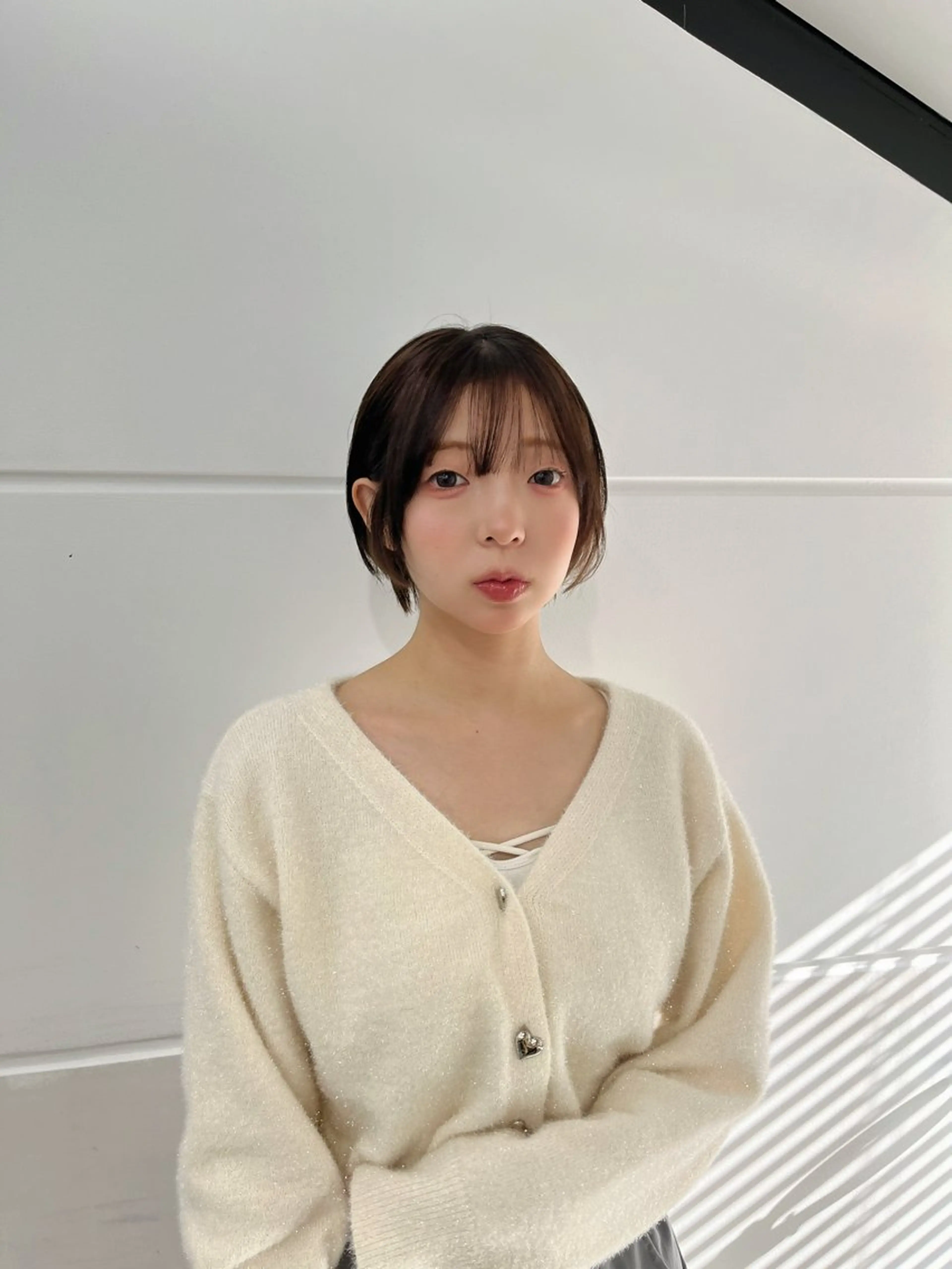 ショート 縮毛矯正/ハイトーン /パーマ/前原汐🎐のヘアスタイル