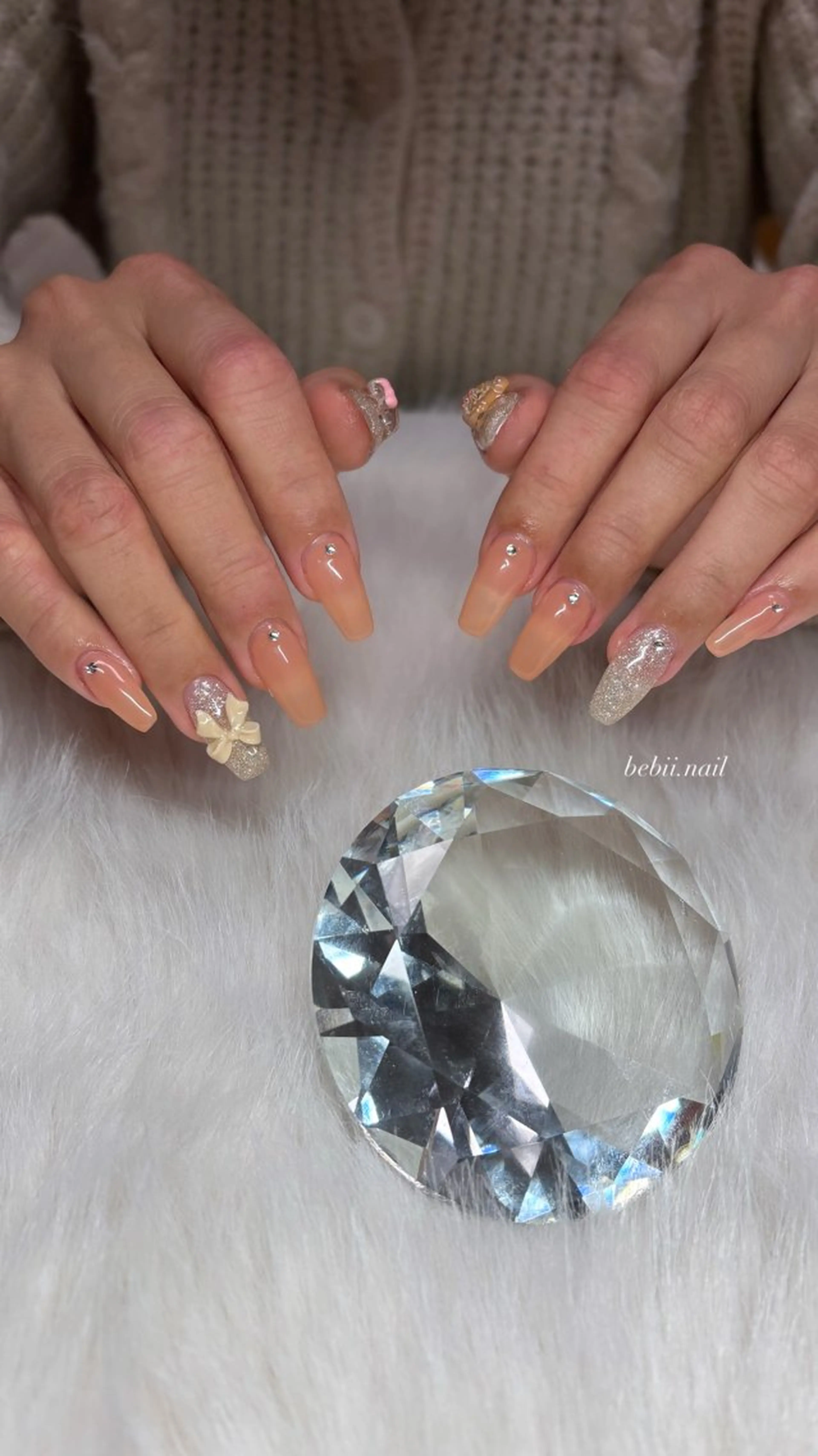 ネイル ハンドネイル bebii nail /ﾜﾝﾎﾝ/ｷﾞｬﾙのネイルデザイン