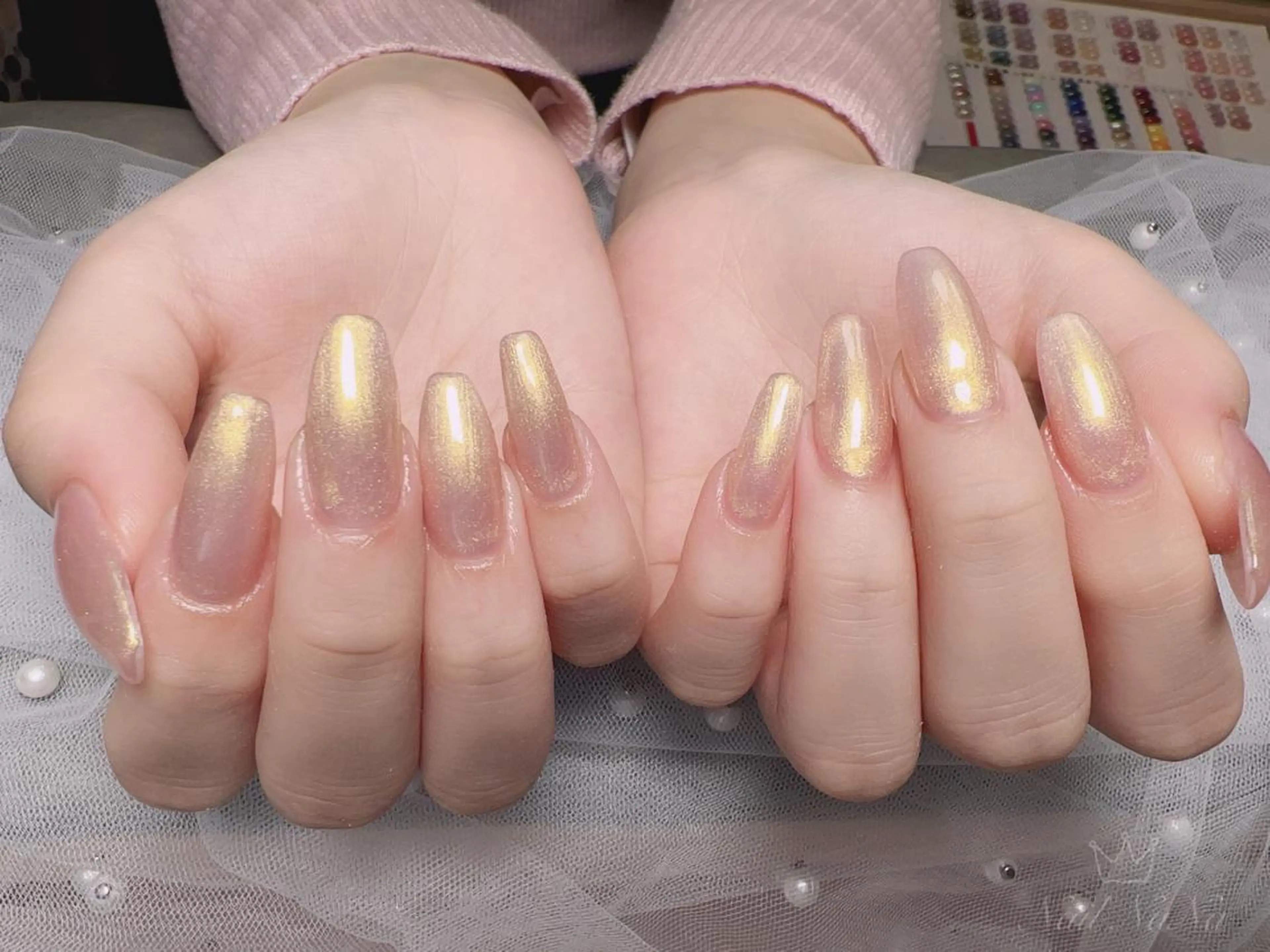 カラー ネイル 長さ出し ワンカラーネイル スカルプネイル ハンドネイル Nail NaNaのネイルデザイン