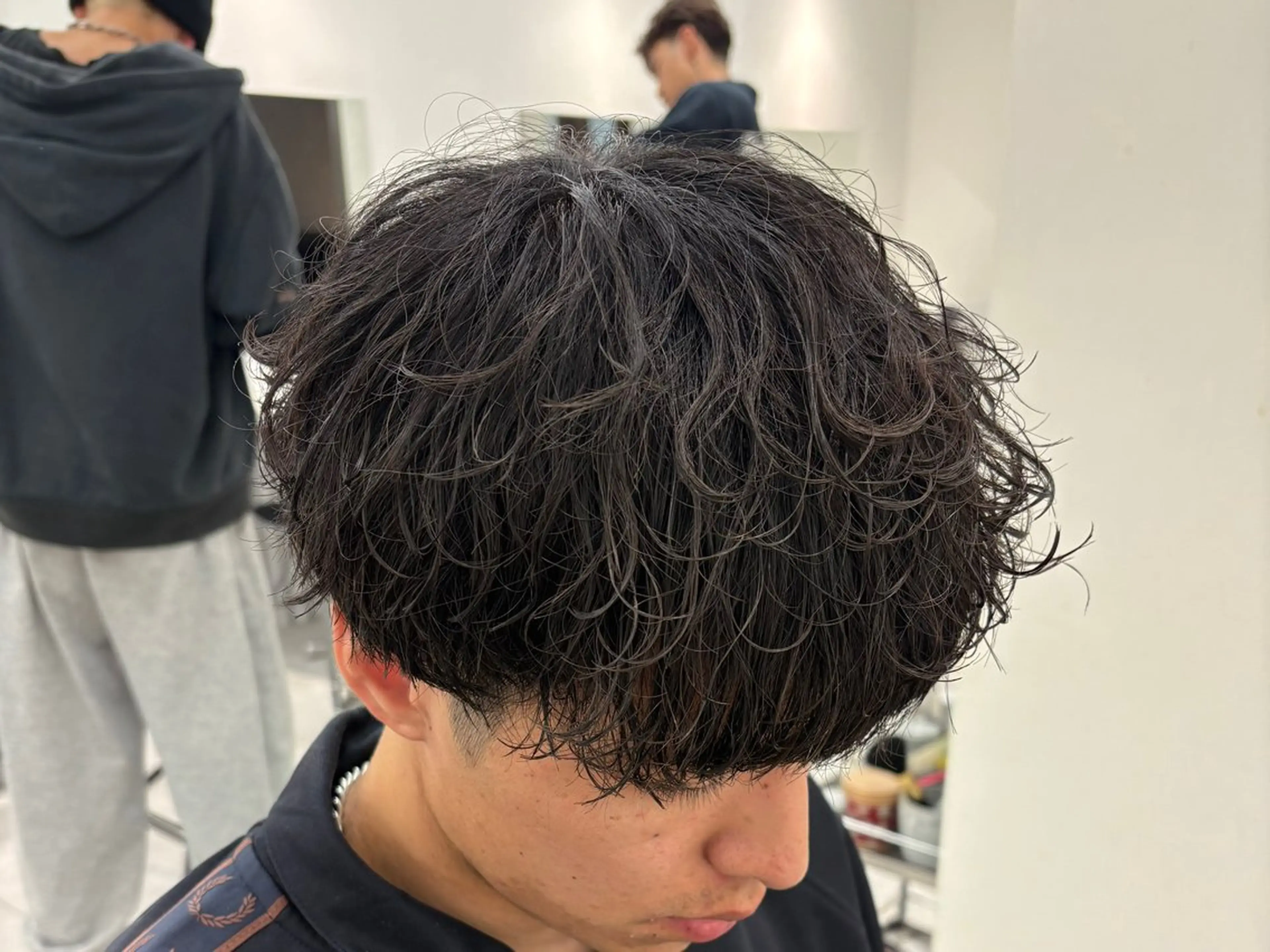 ショート パーマ メンズ メンズパーマ 鈴木 悠月のヘアスタイル