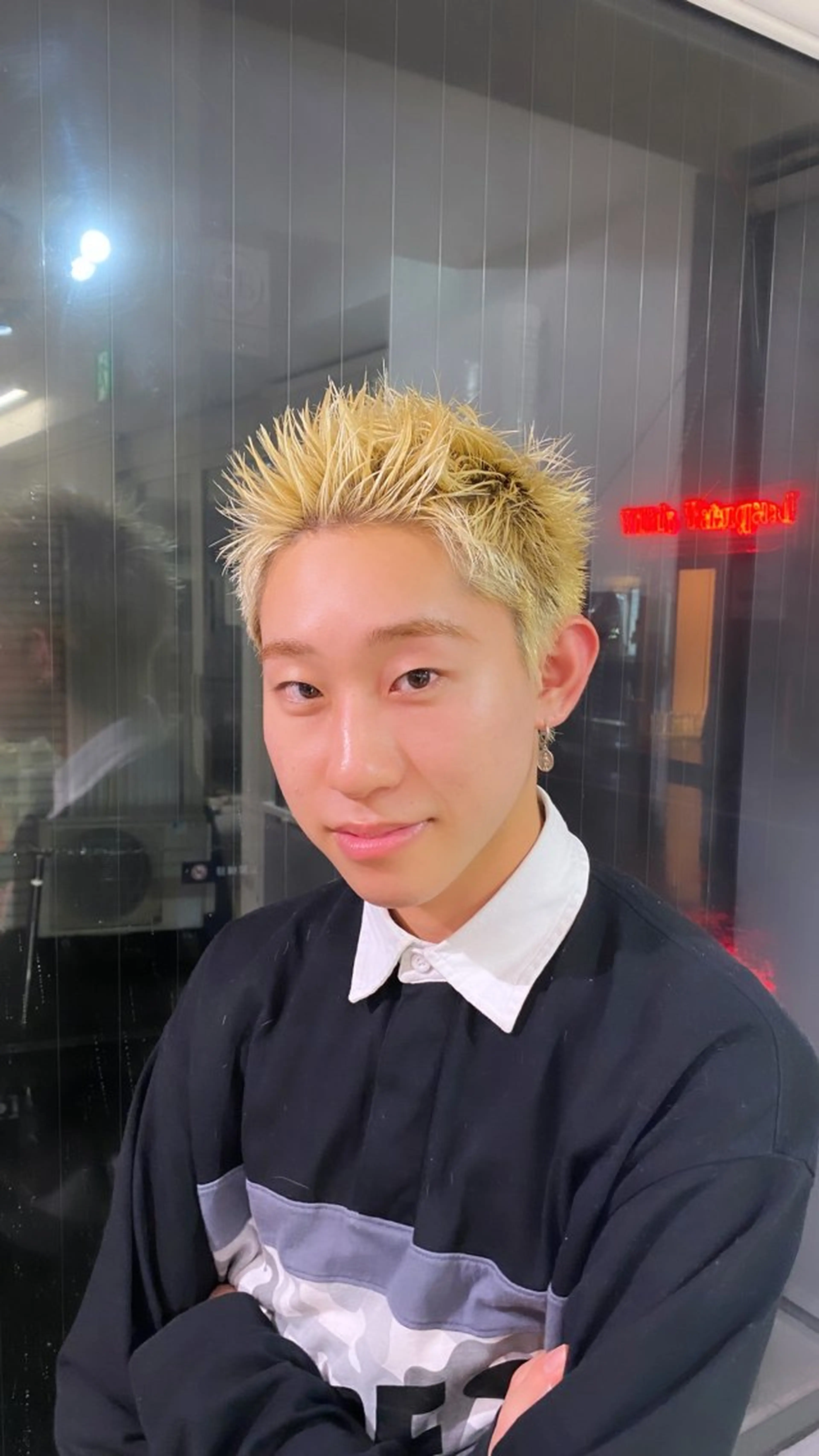 ショート メンズ スパイキーショート ショートヘア カット MEY HAIR CURLYS所属・パーマ /ボブパーマ Rico💜のヘアスタイル