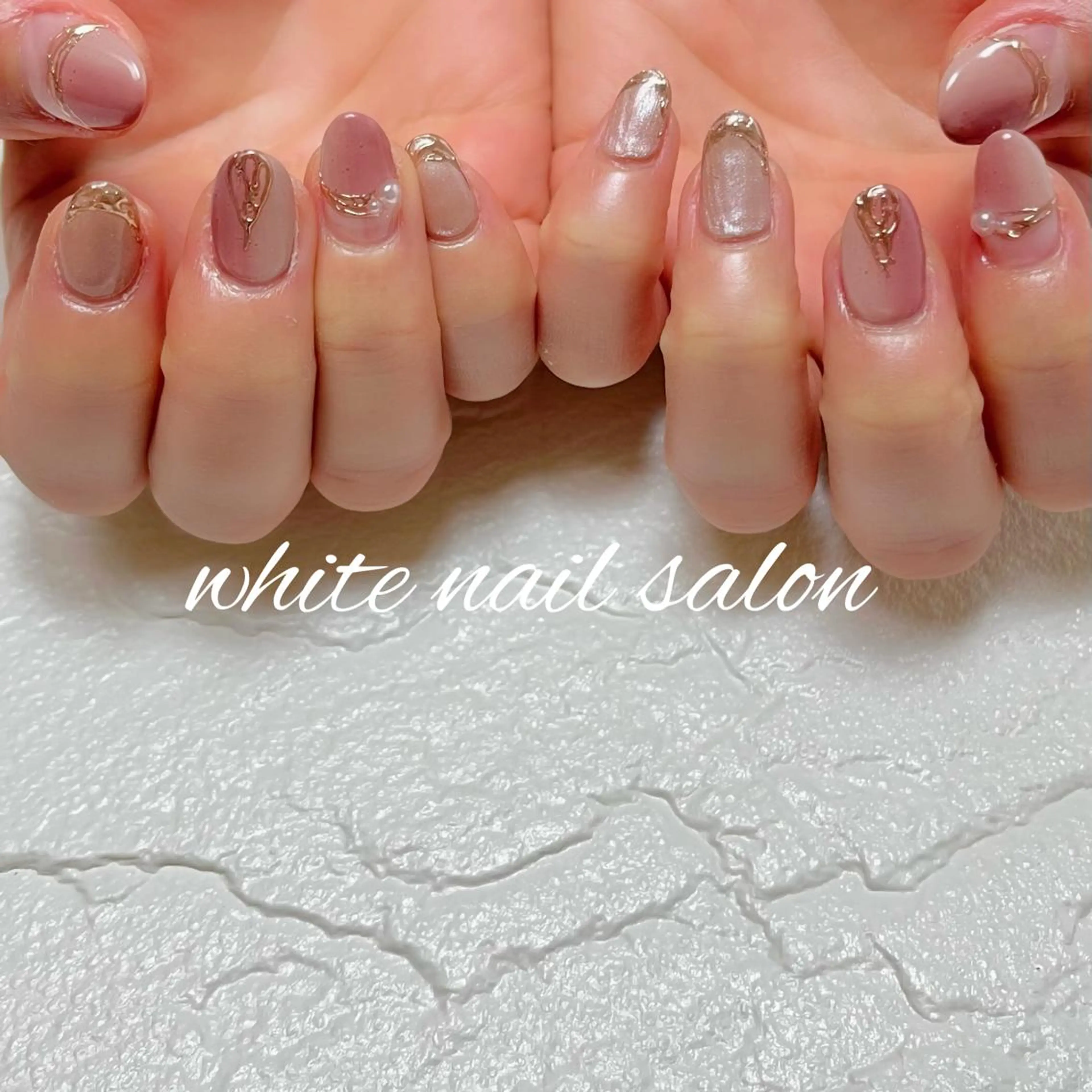 ネイル フットネイル ジェルネイル ハードジェル ラメ(グリッター) 持ち込み ハンドネイル white nail salonのネイルデザイン